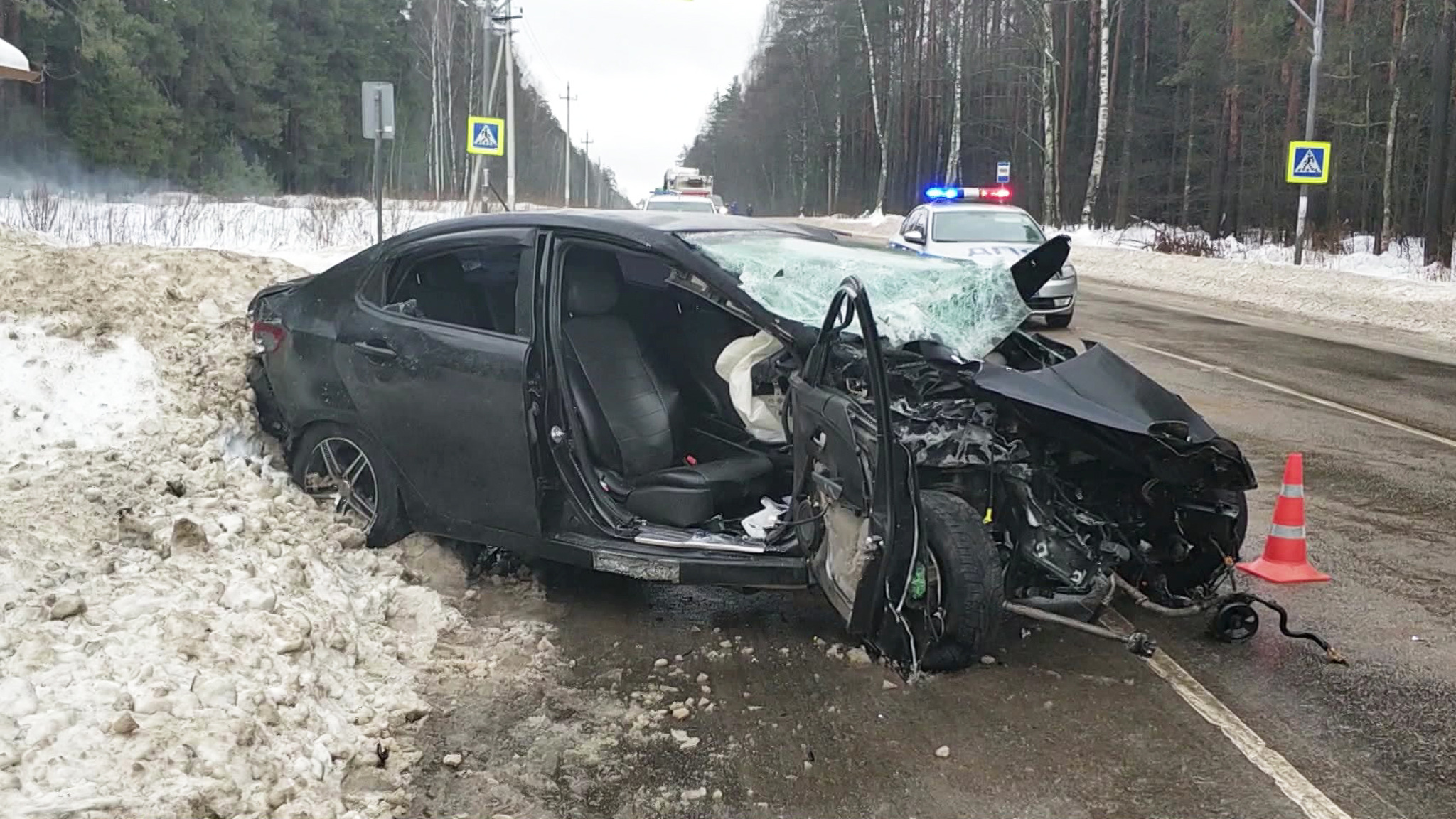 Три человека погибли в аварии на востоке Подмосковья