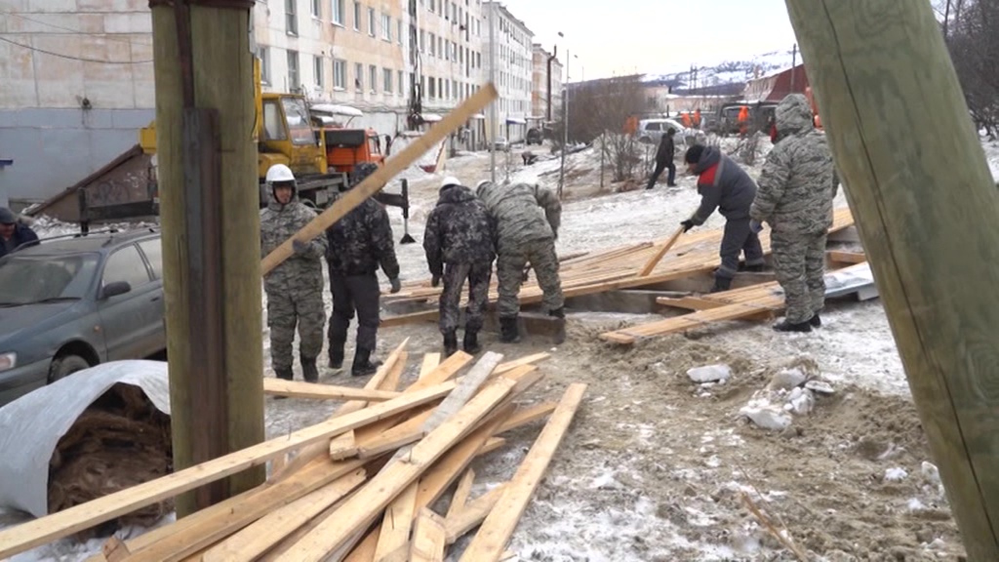 Мощный циклон пронесся по Магадану