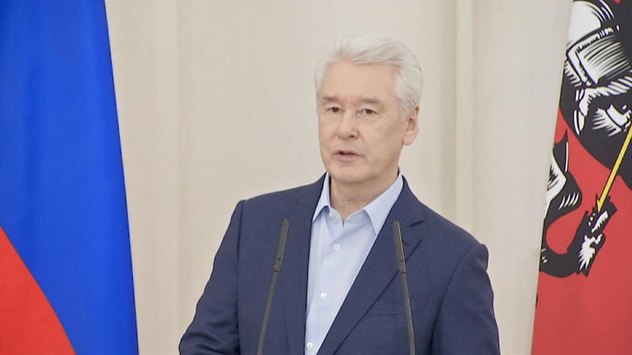Собянин заявил, что пандемия в Москве идет на спад