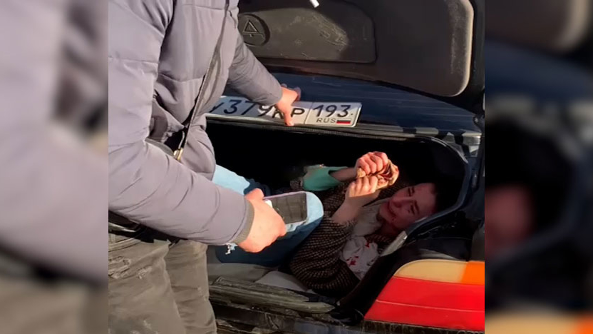 Похищение девушки в Краснодаре попало на видео