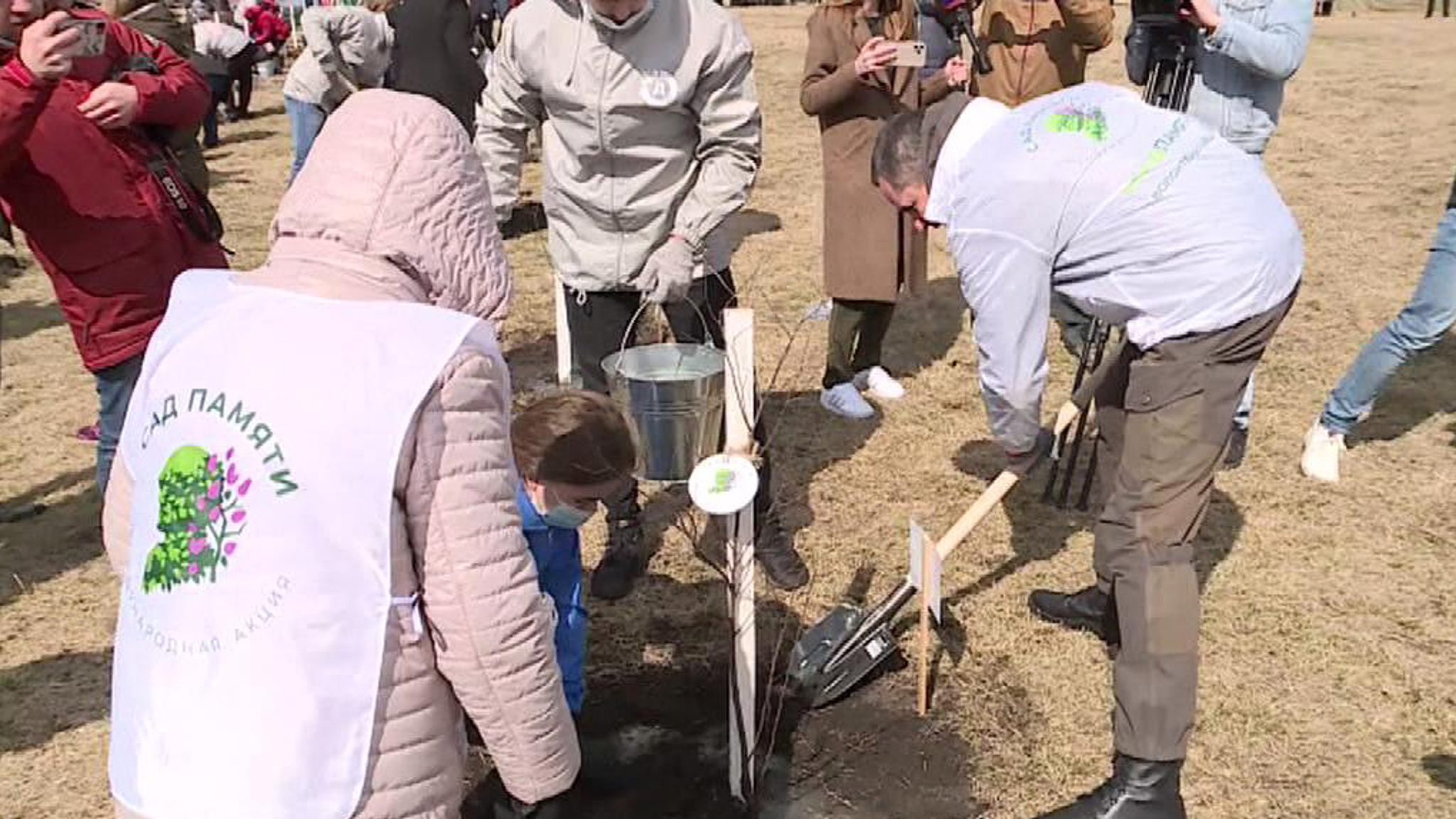 В Белгородской области на местах сражений заложили "Сад памяти"