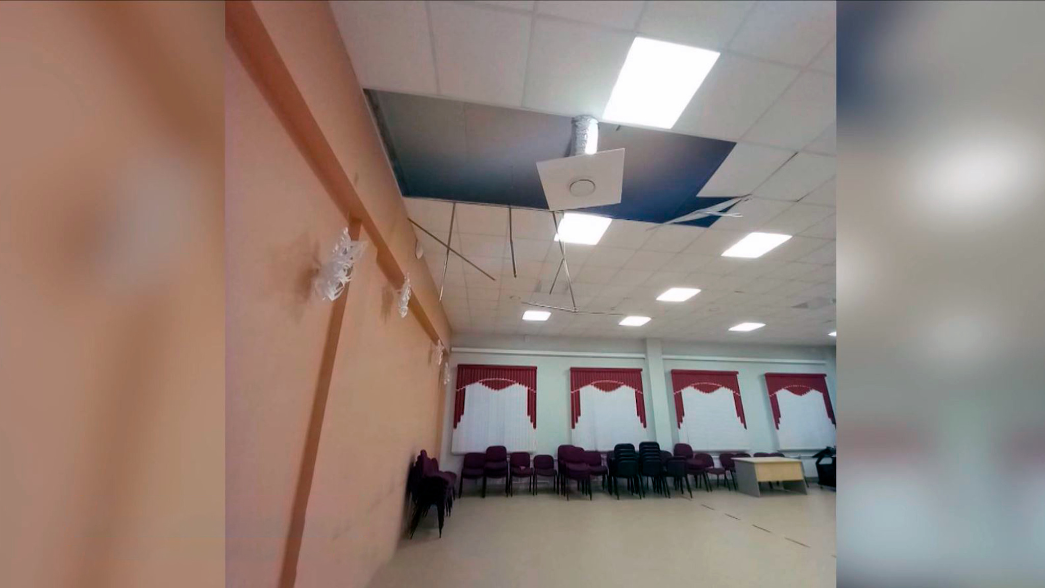 В кич-городецкой школе обрушился потолок и треснули стены