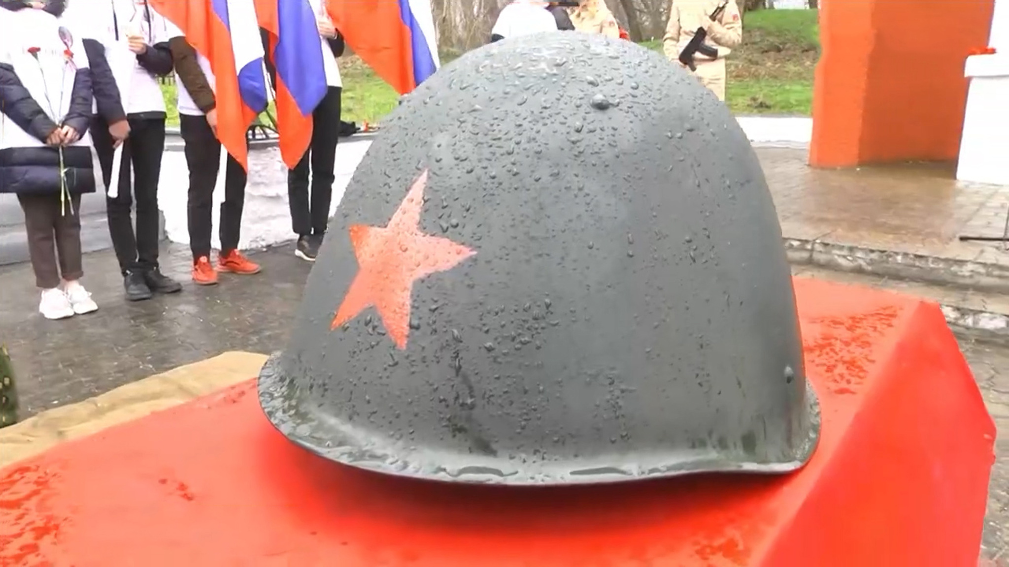В Приморске прошла церемония перезахоронения солдата Великой Отечественной