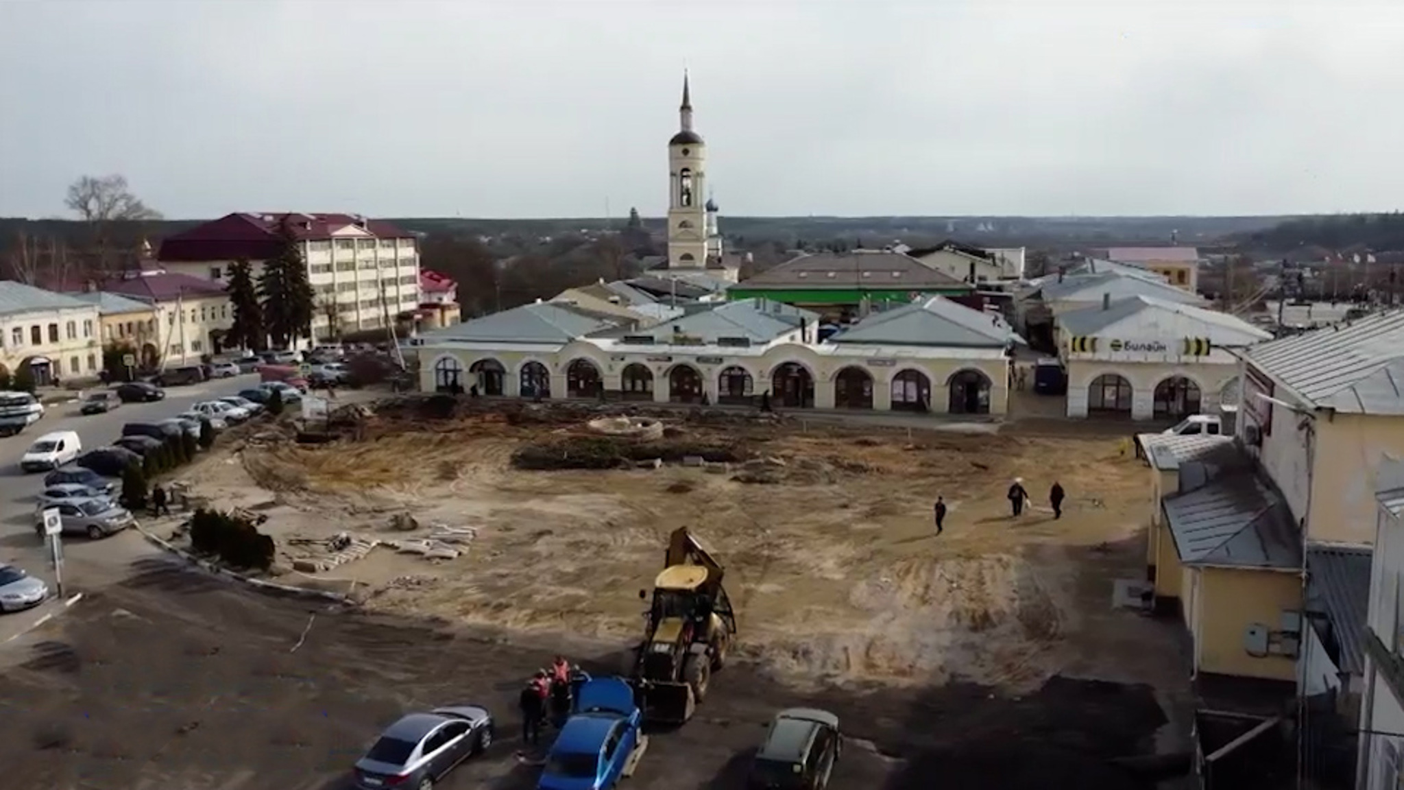 Началась реконструкция главной площади Боровска