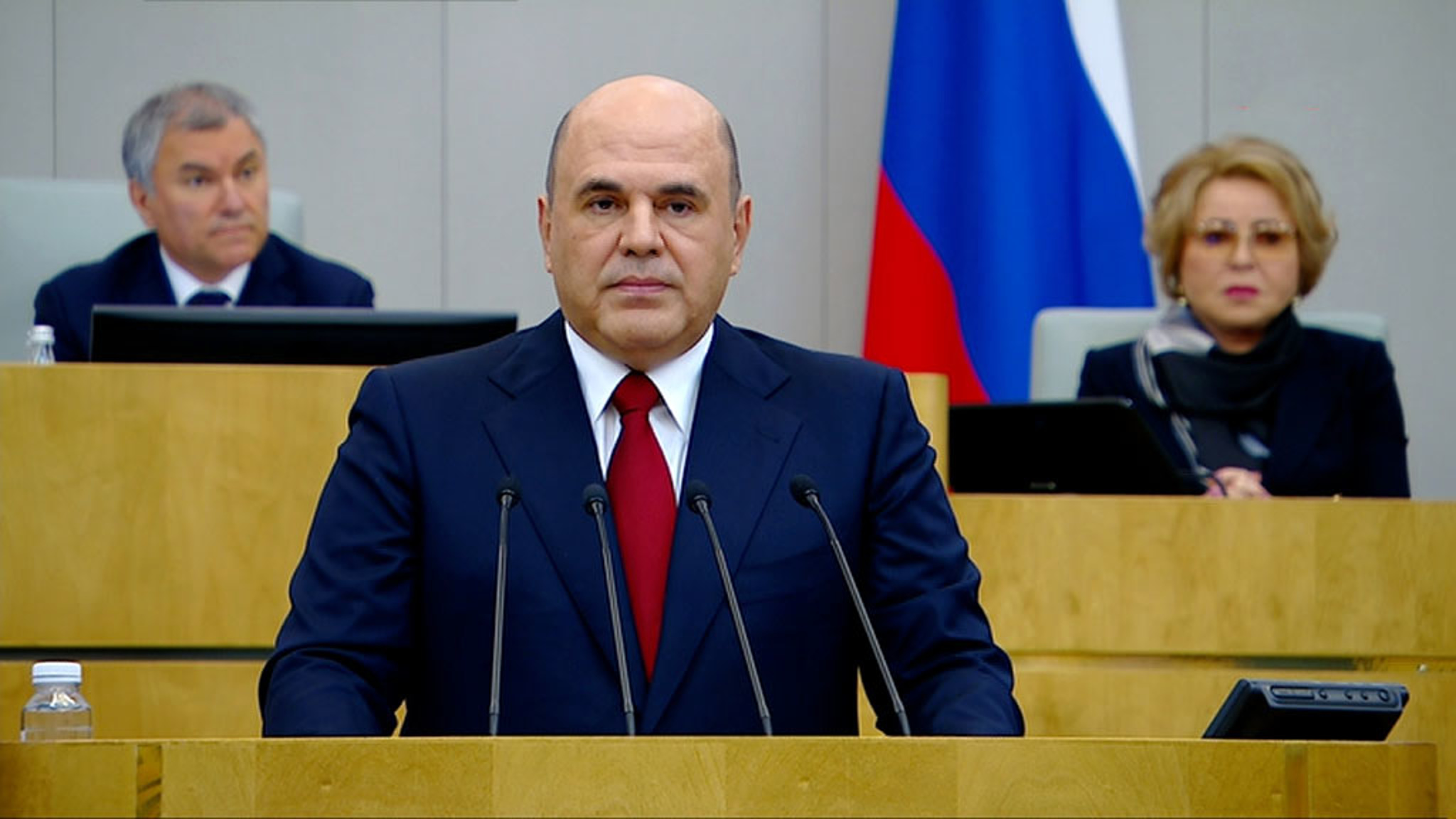Мишустин выступил с докладом о работе правительства в Госдуме