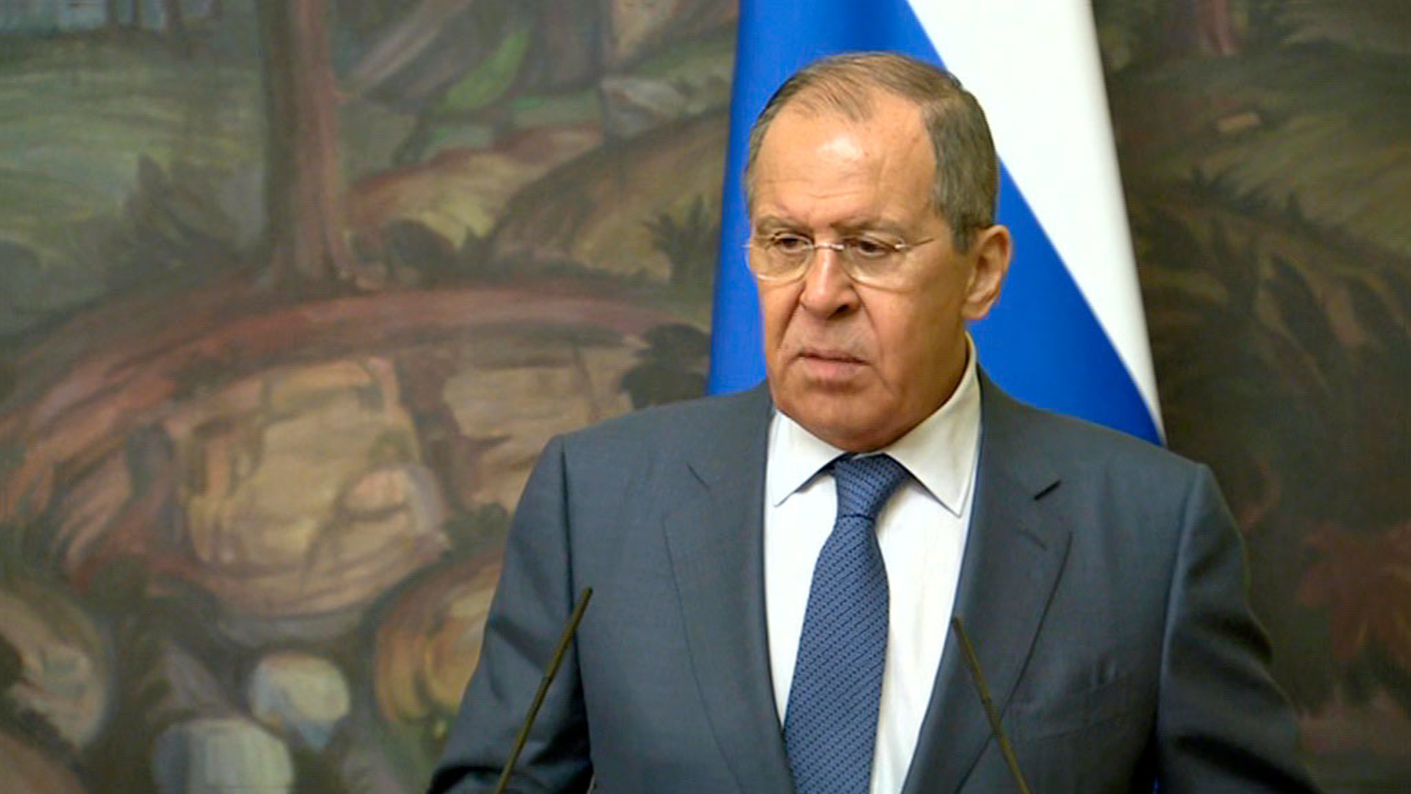 Пресс-конференция глав МИД РФ и Словении