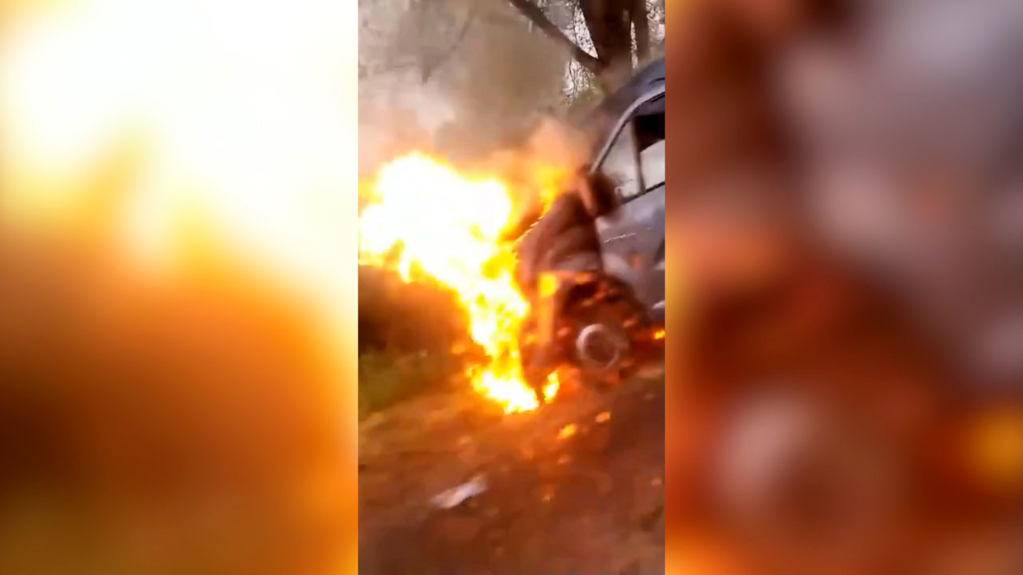 В Сызрани на ходу загорелся пассажирский автобус