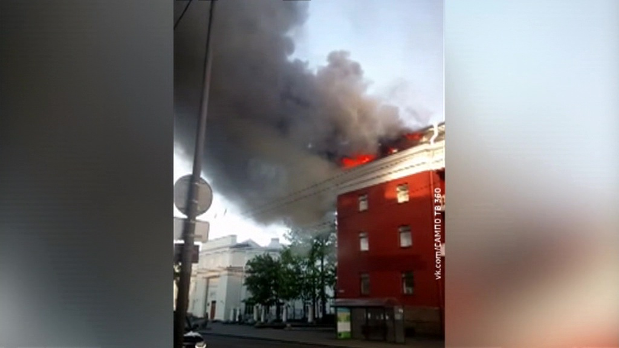 В Петрозаводске произошёл пожар в старейшем отеле города