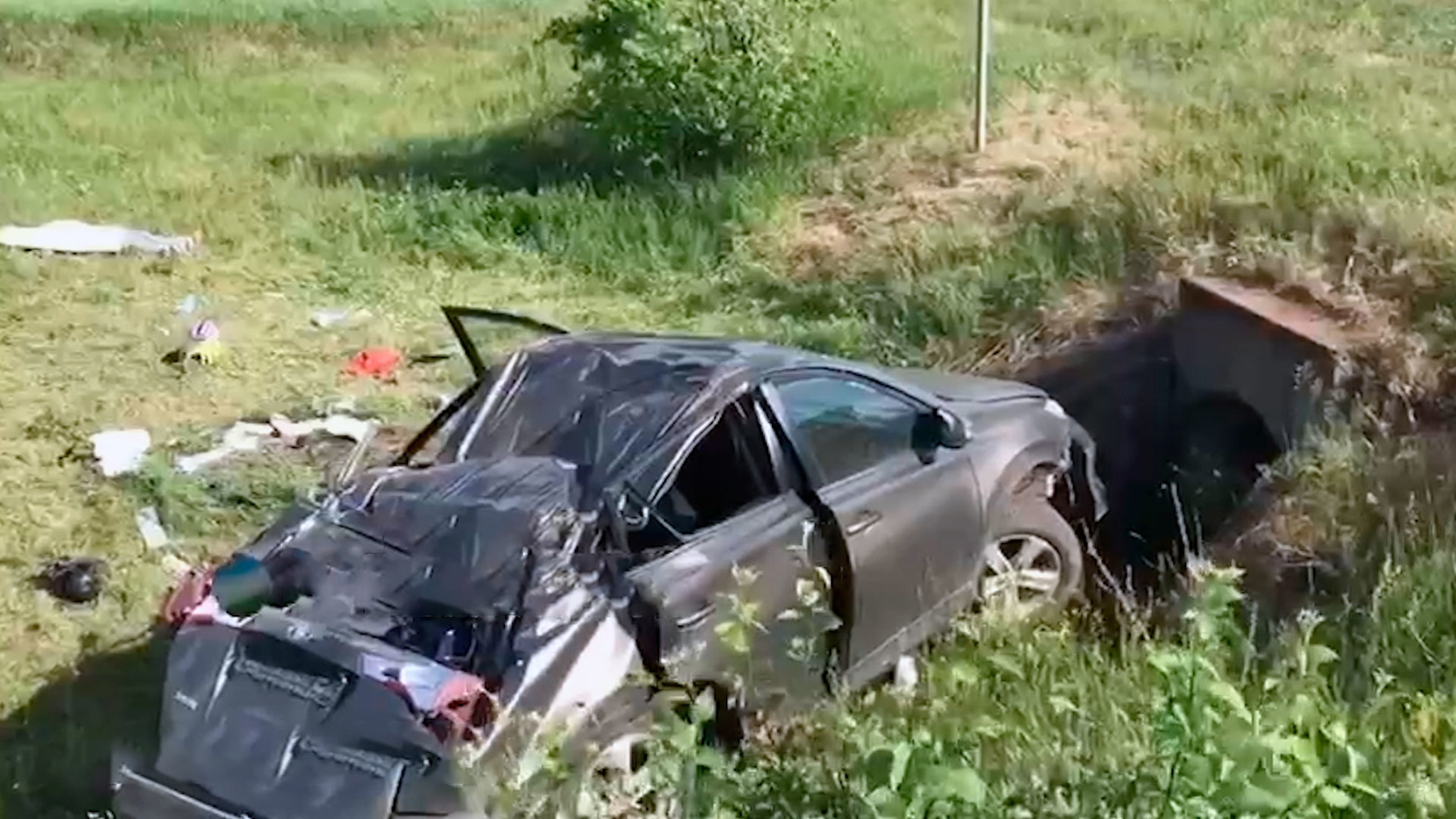 Появилось видео с места смертельного ДТП в Башкирии