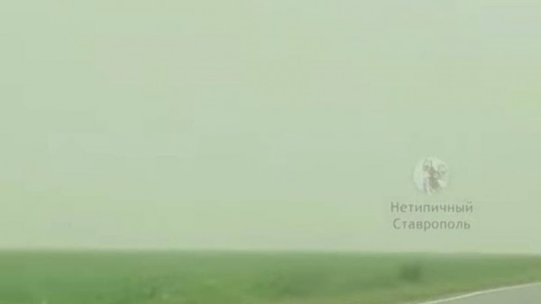 Пыльная буря обрушилась на Ставрополье