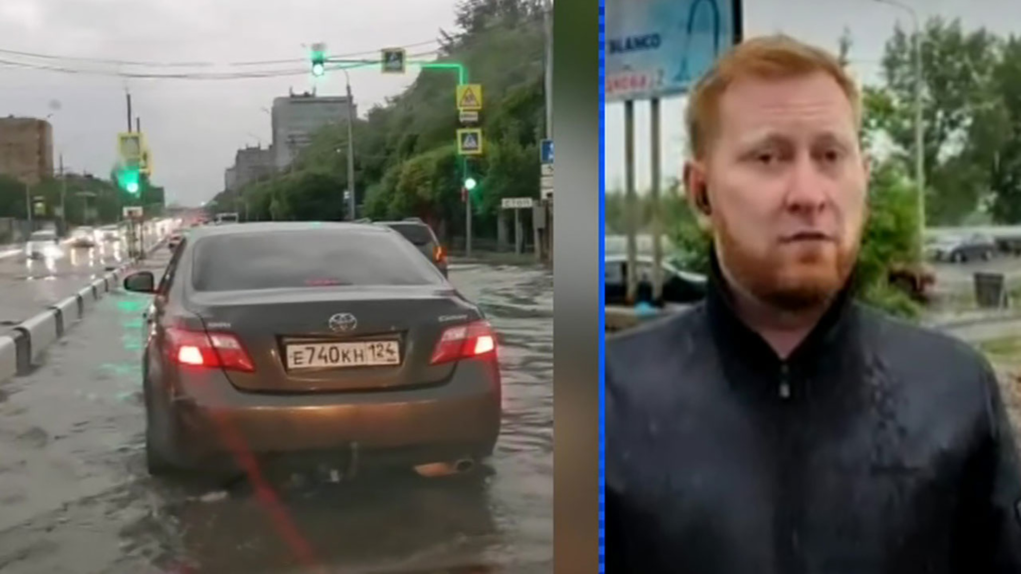 Гроза в Красноярске уничтожила здание церкви