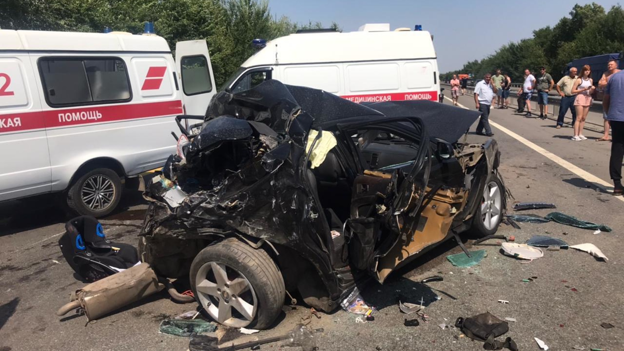В ГИБДД назвали предварительную причину массовой аварии на трассе "Дон"