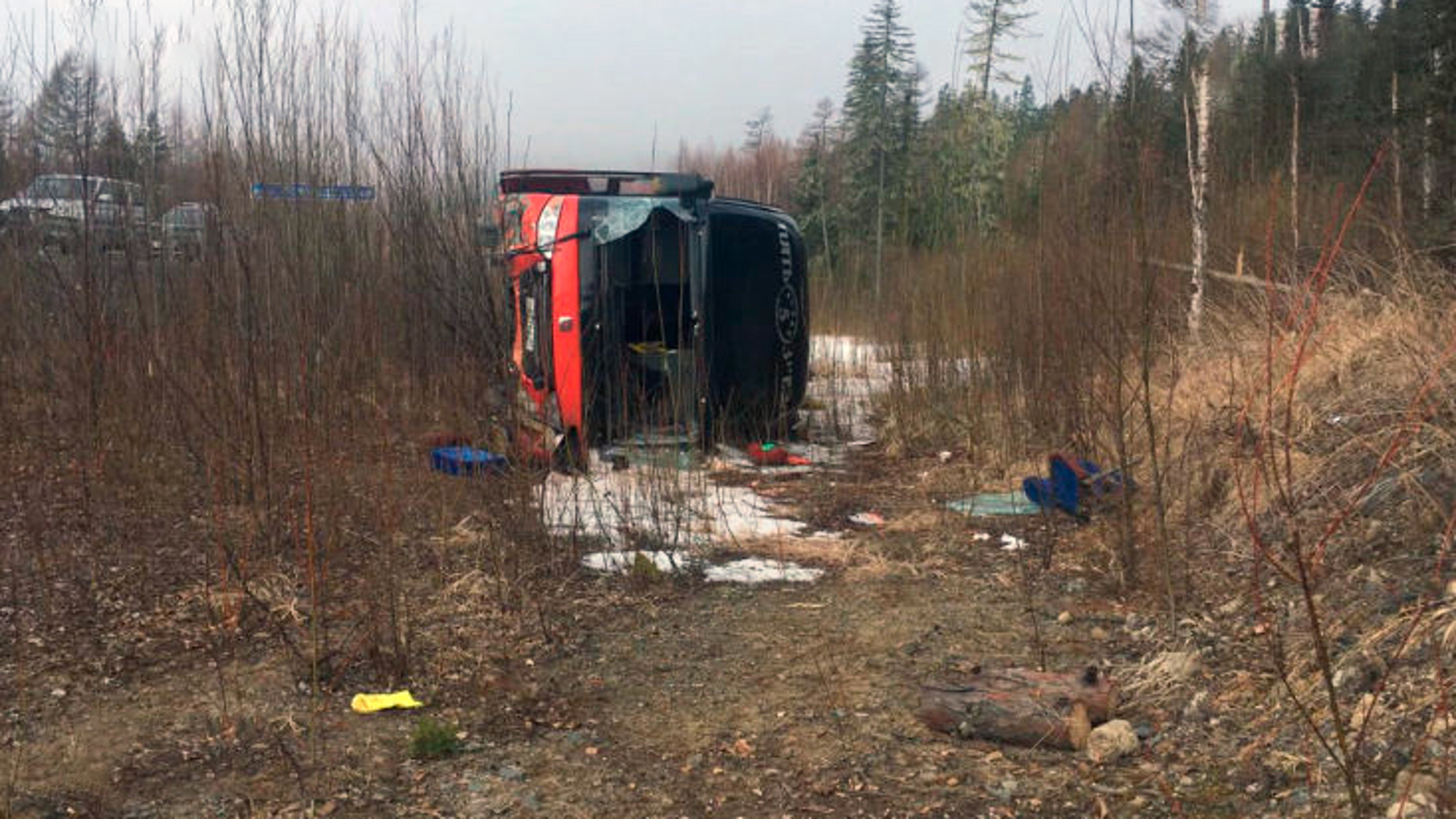 До 7 лет тюрьмы грозит водителю перевернувшегося автобуса на трассе "Лидога – Ванино"
