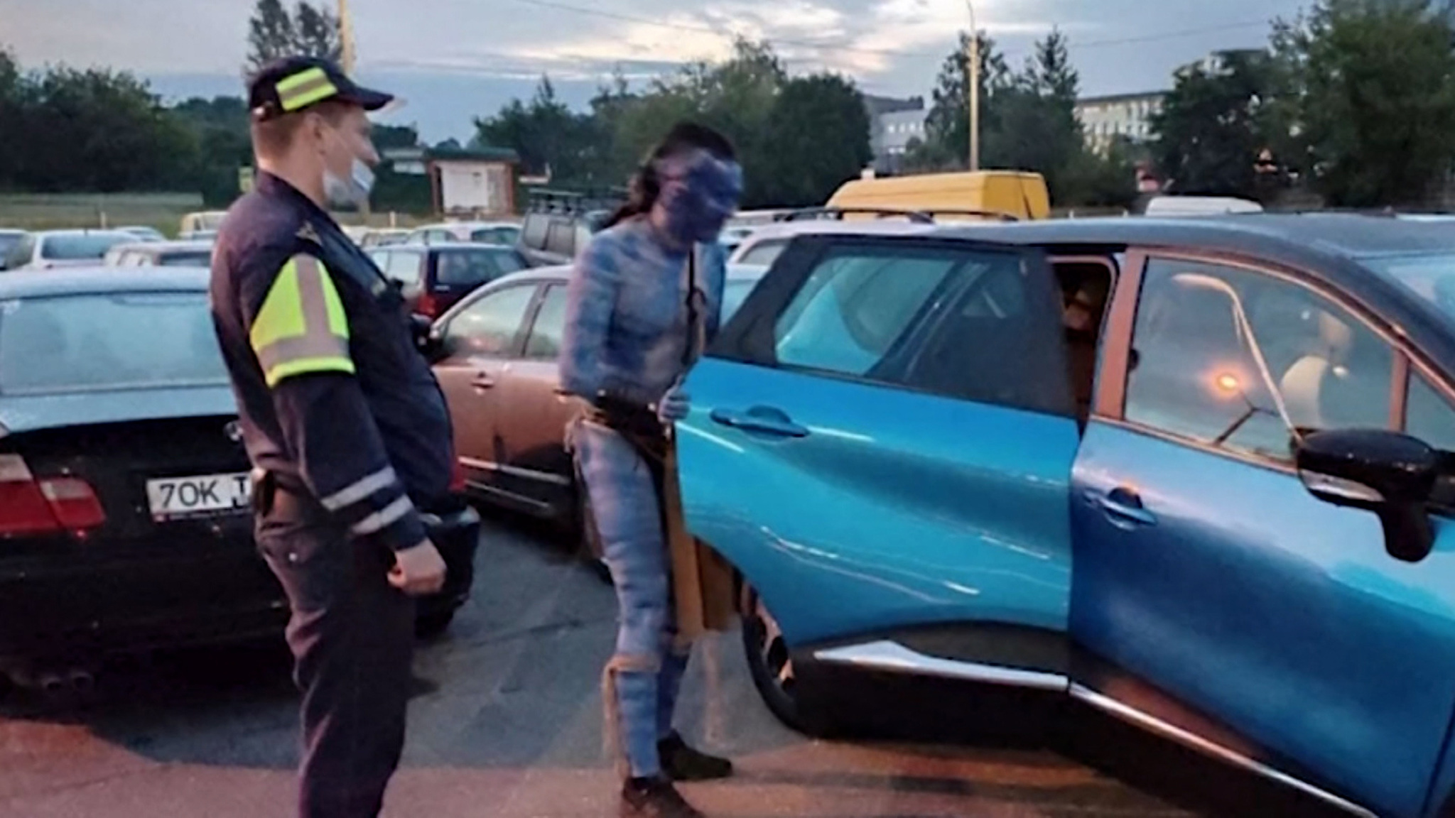 Белорусские гаишники поймали "аватара"