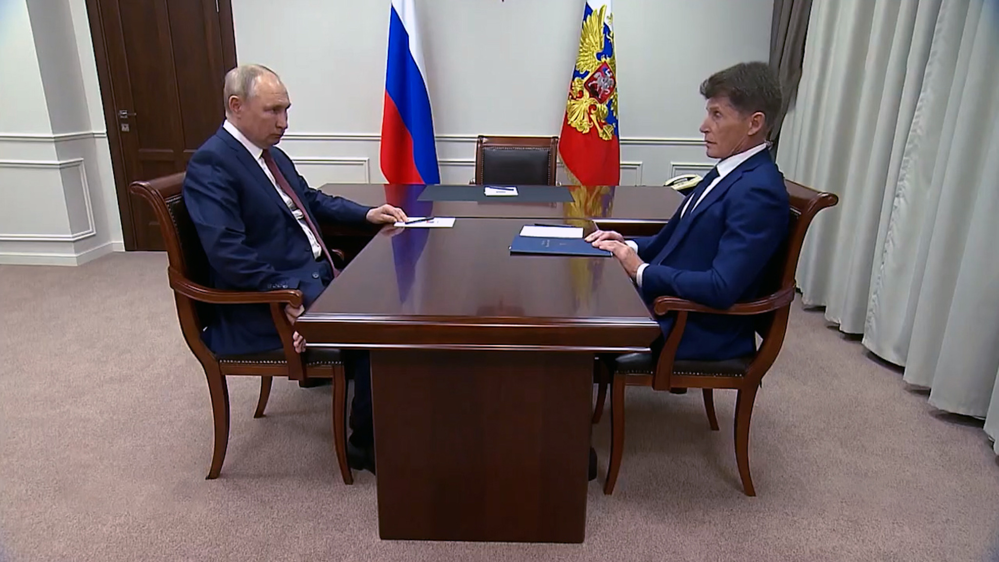 Президент Путин выслушал предложение приморского губернатора о планах развития севера региона