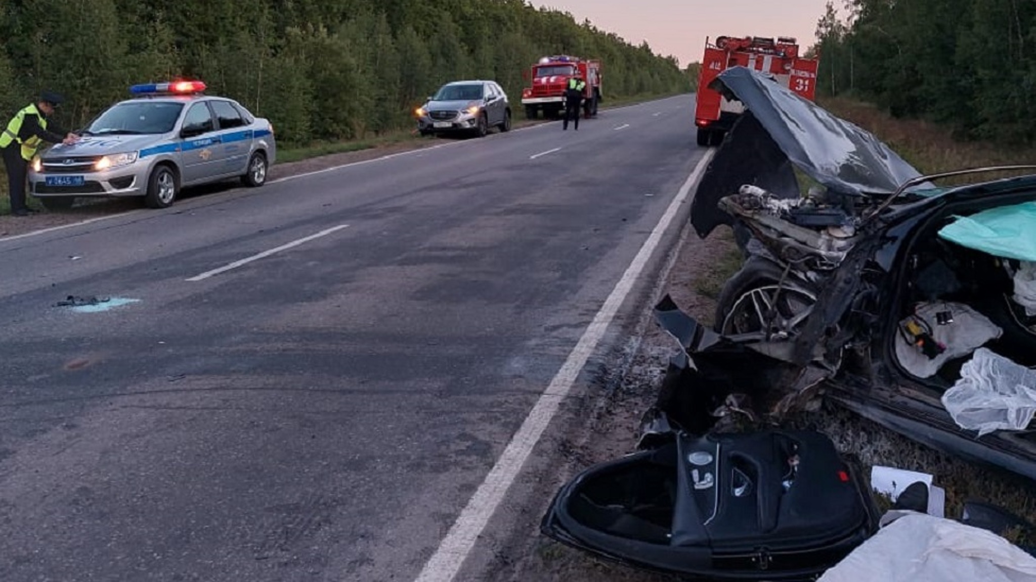 В страшной аварии под Липецком погибли 4 человека