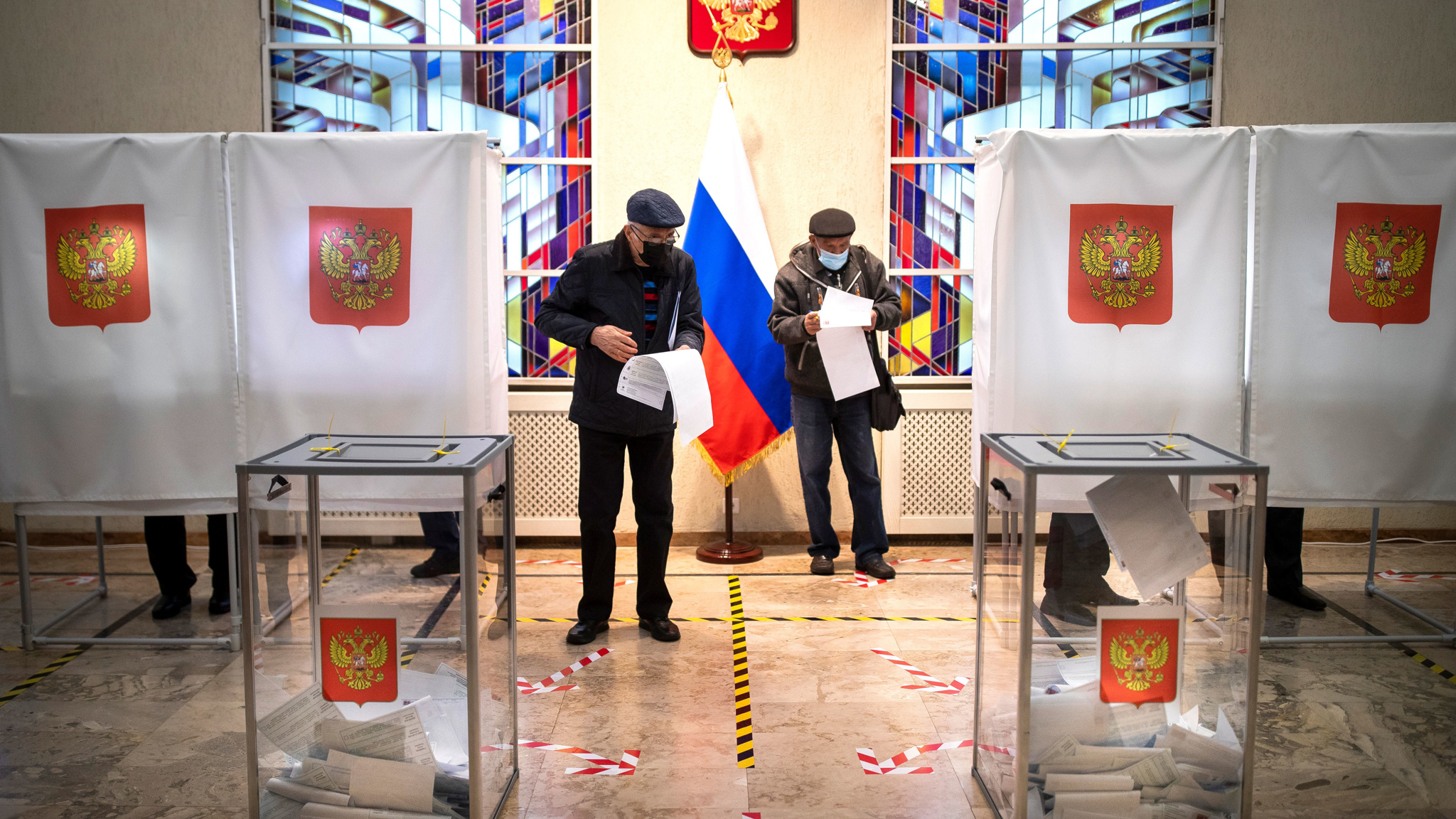 "Единая Россия" набирает 48,23% голосов после обработки 65,5% протоколов