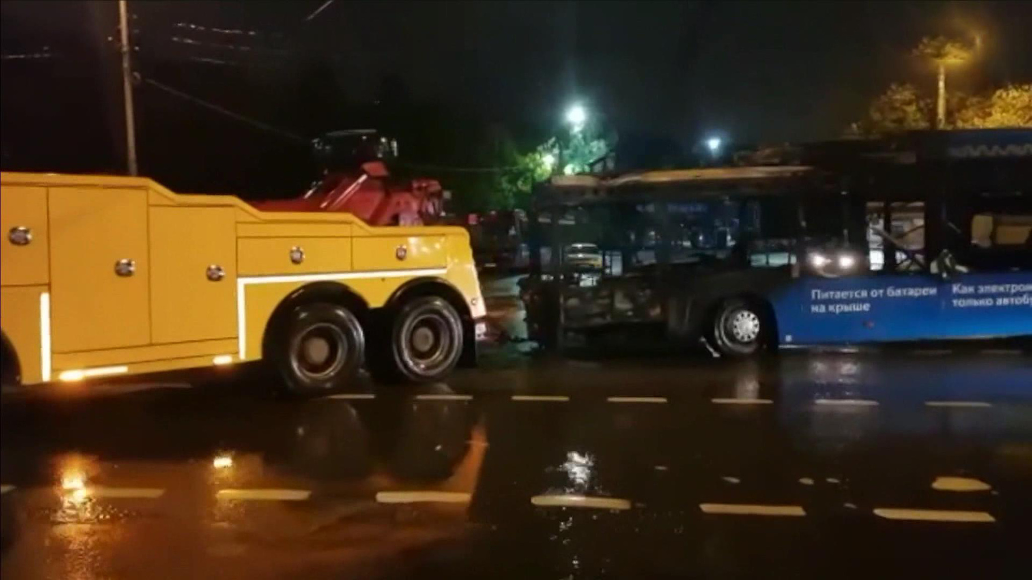 Первое в Москве возгорание электробуса расследует Мосгортранс