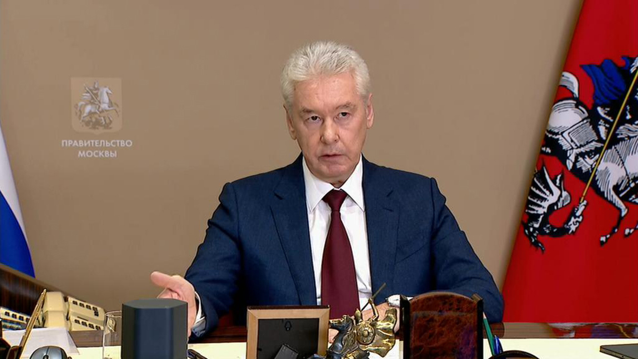Собянин: нерабочие дни в Москве устанавливаются с 28 октября