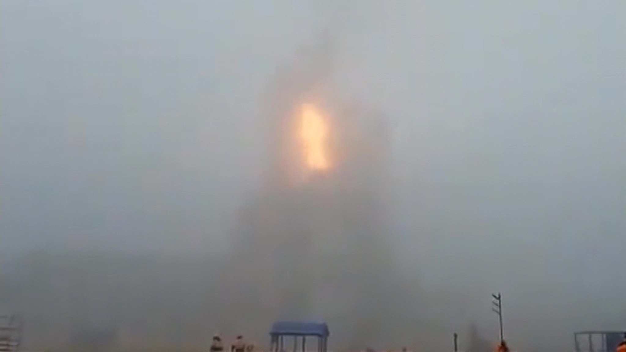 Пожар на Амурском ГПЗ: видео