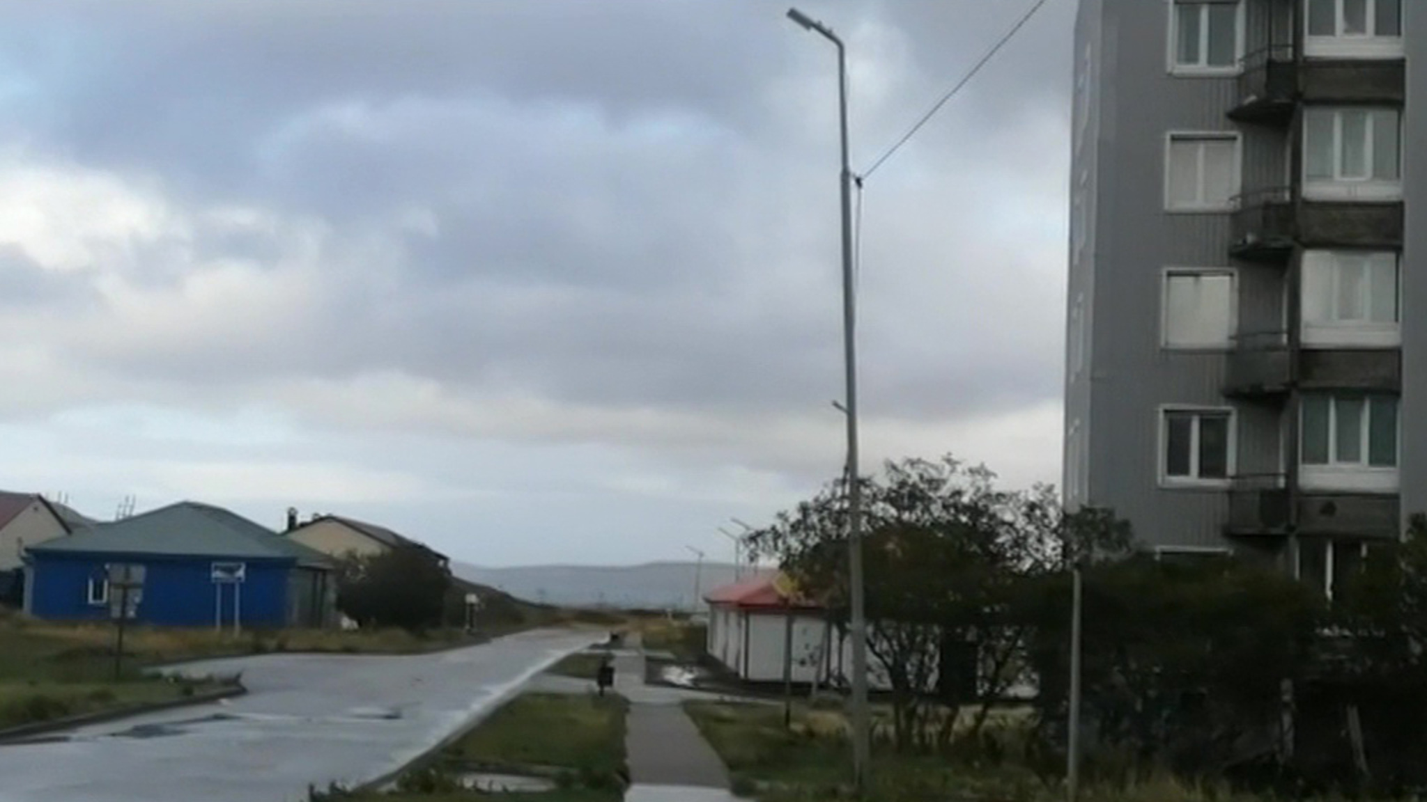На Северо-Курильск обрушился ураган