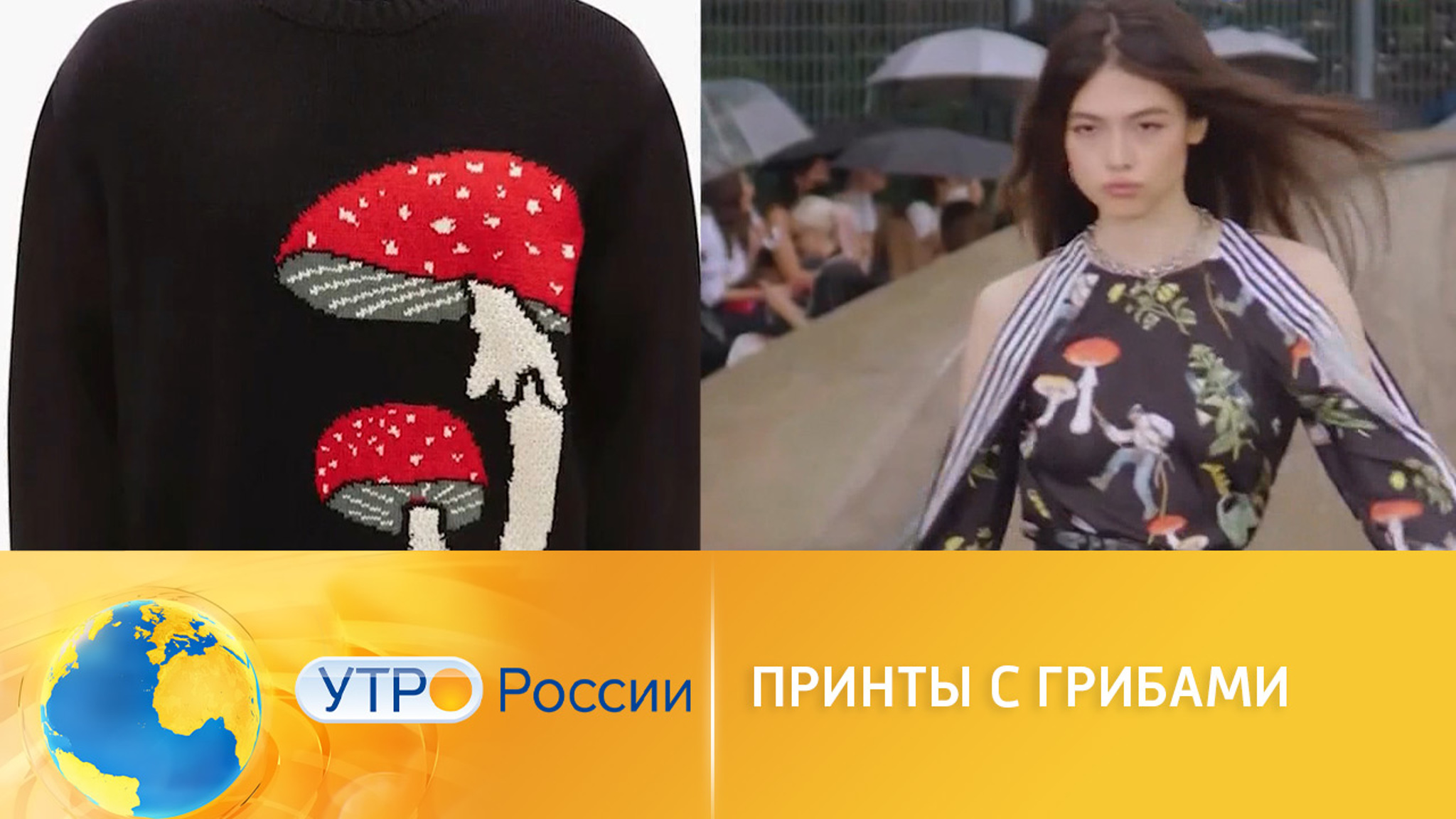Принты с грибами стали трендом этой осени