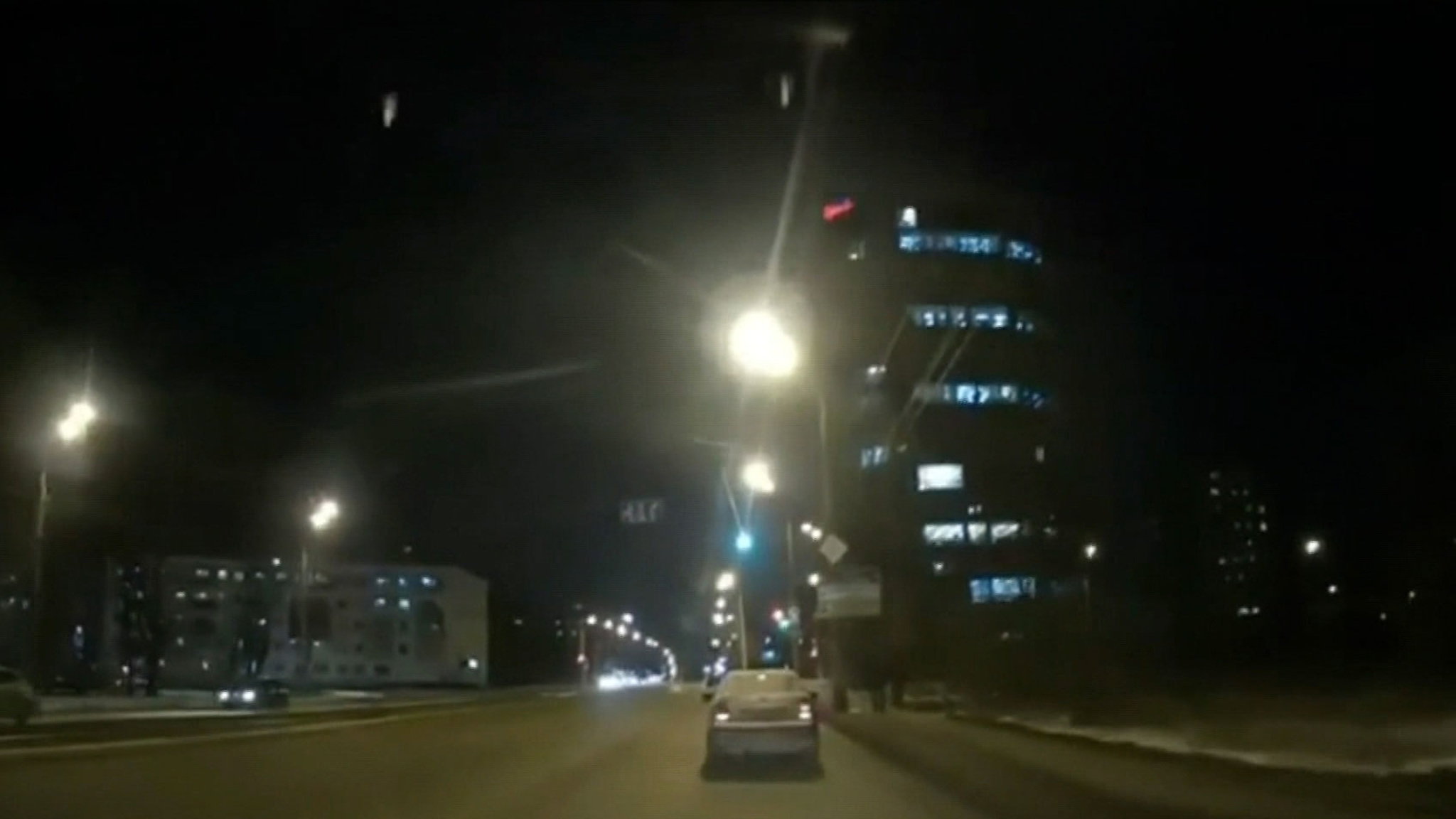 В Татарстане на видео попало падение звезды