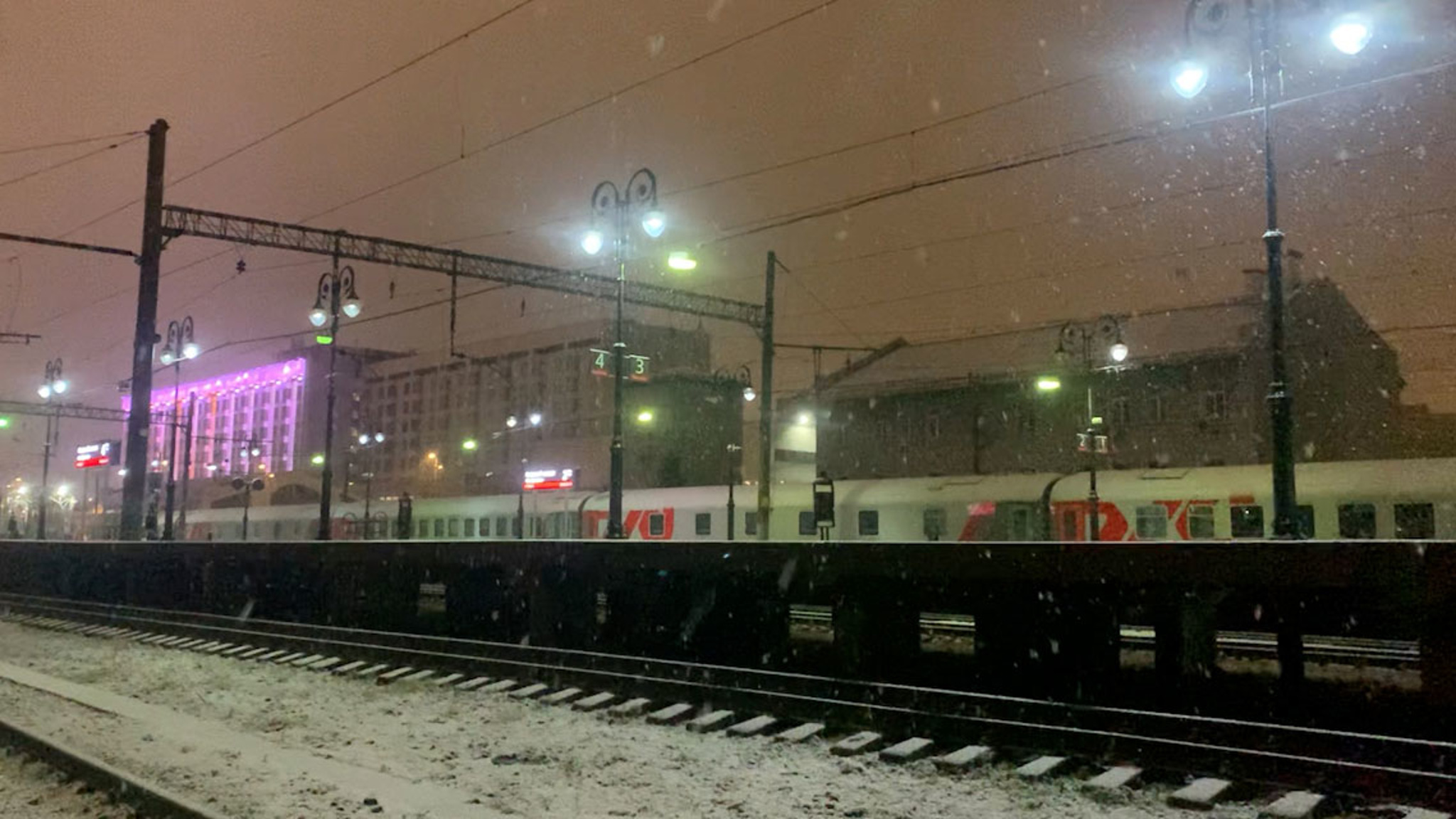 Снегопад в Москве. Кадры очевидца