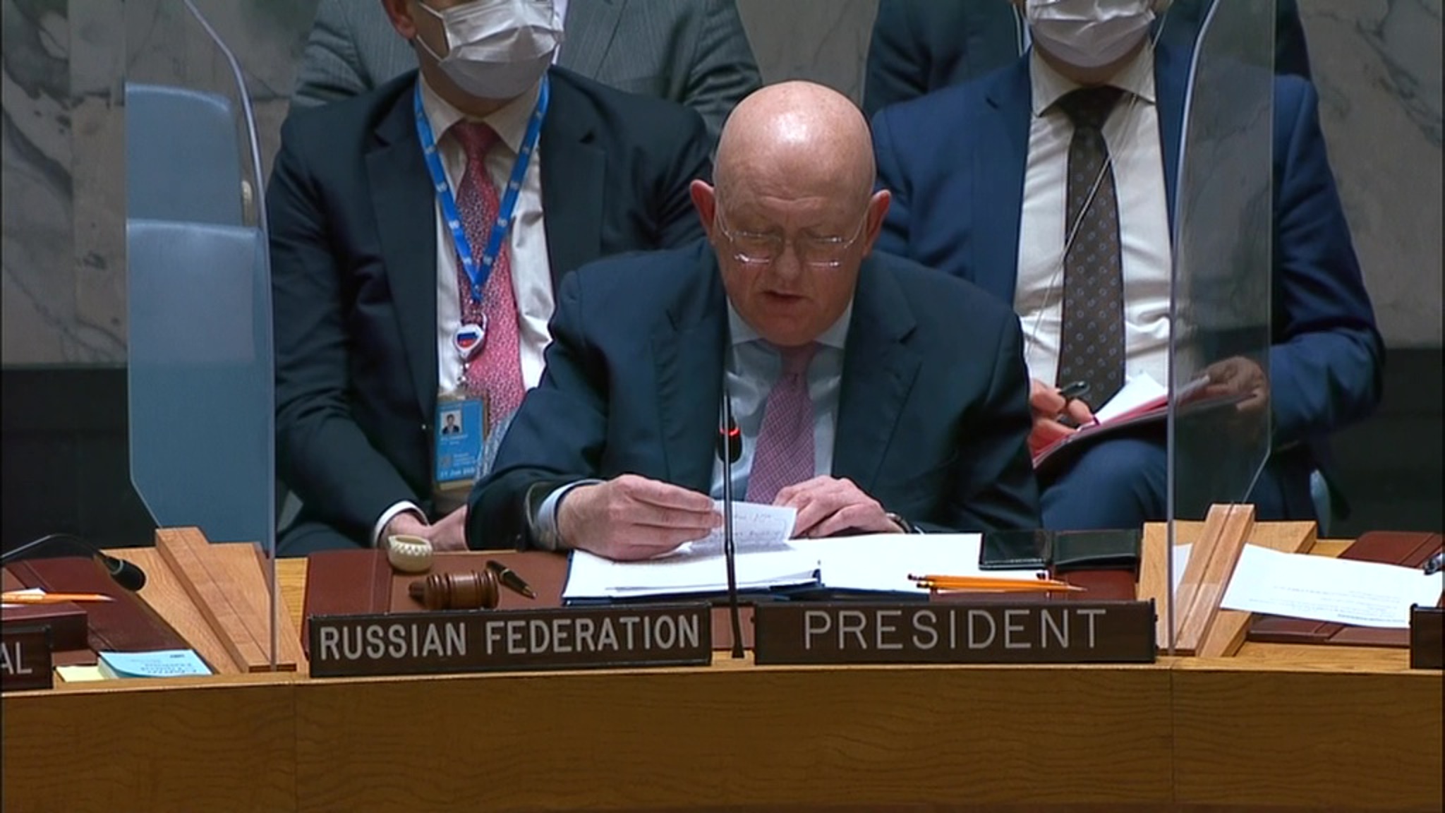 Выступление постпреда России при ООН Василия Небензя
