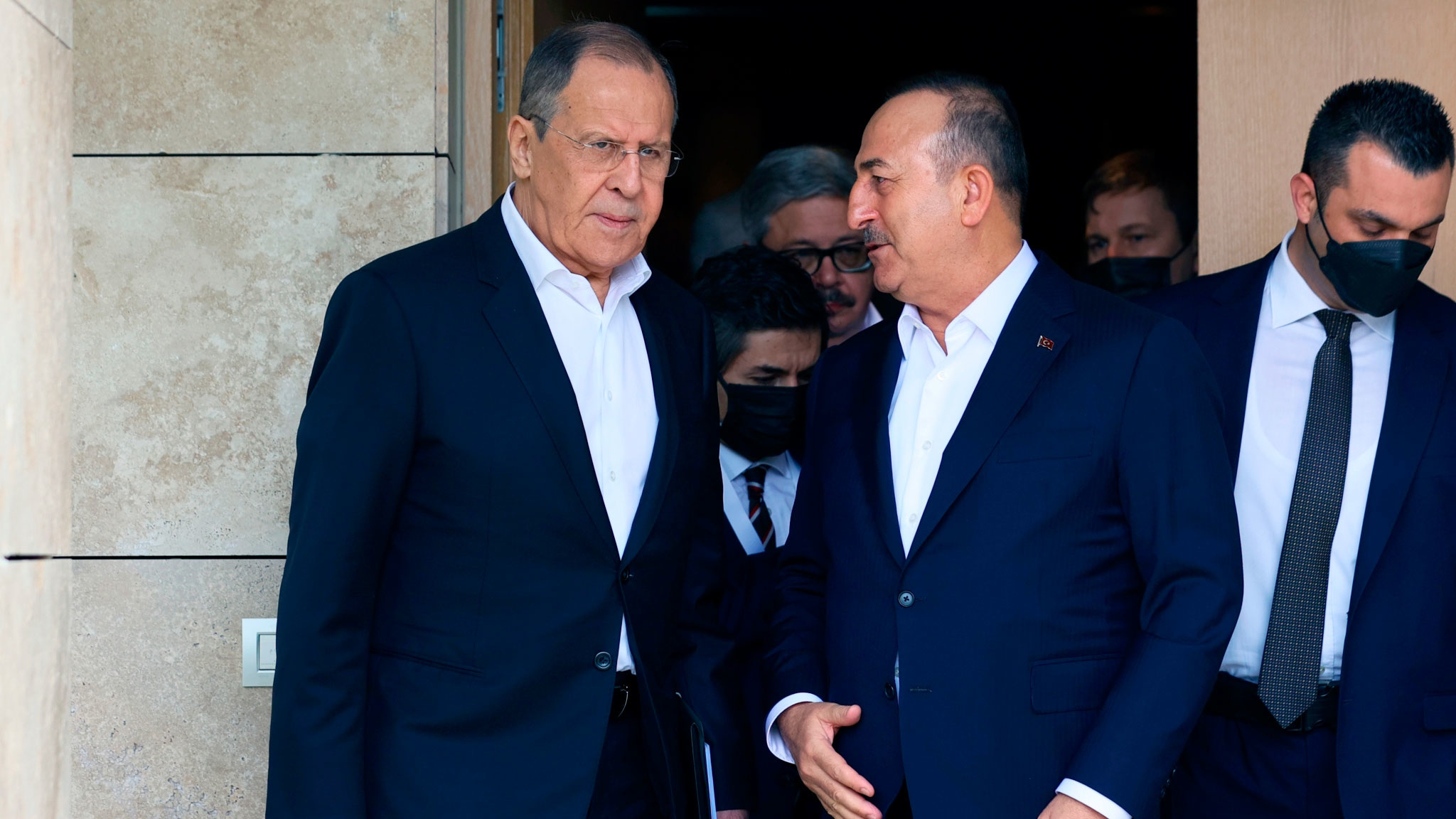 Появились кадры встречи глав МИД России и Украины