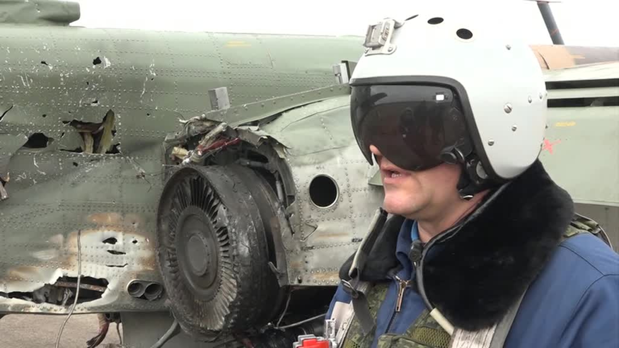 Су-25 смог приземлиться после попадания украинской ракеты