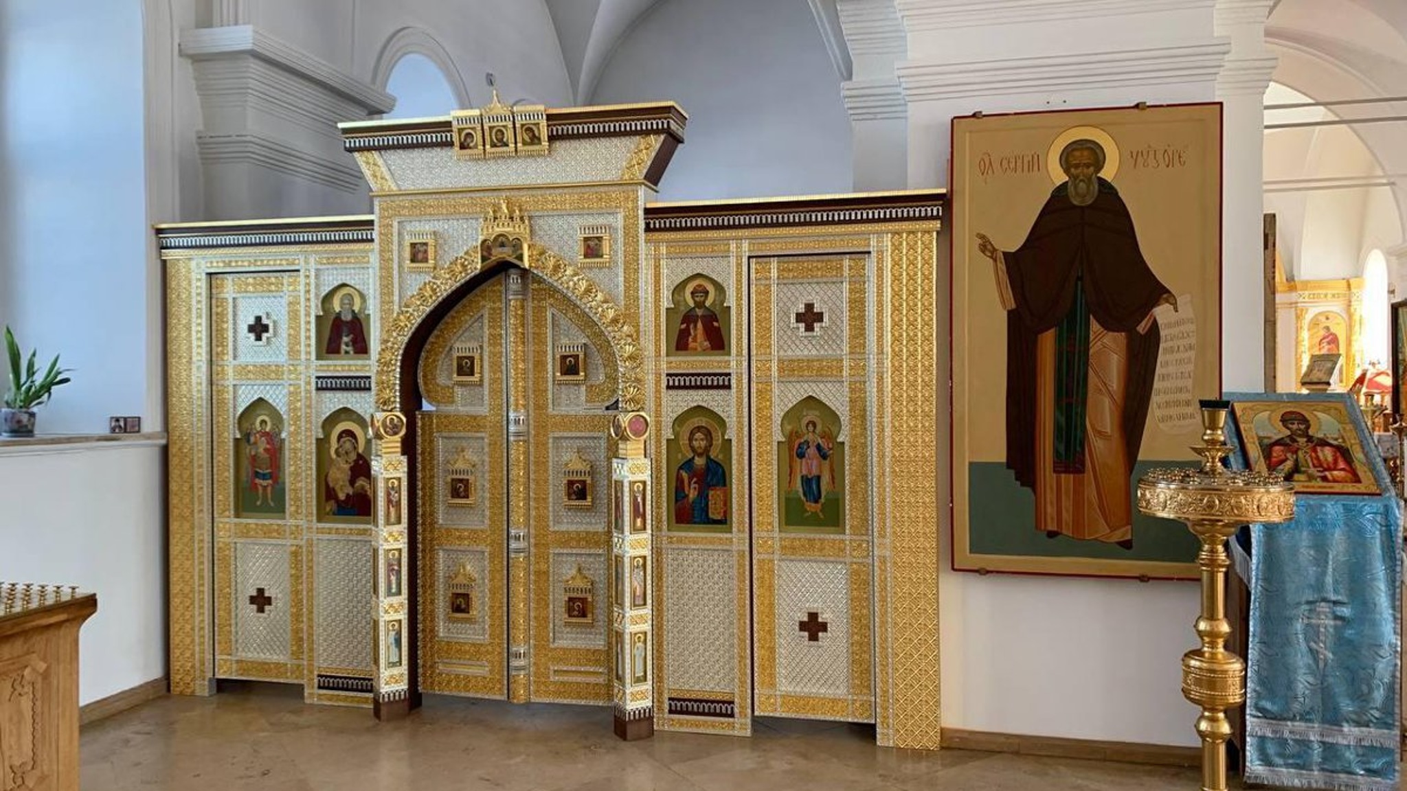 В старейшем храме Куликова поля восстановили алтарную преграду