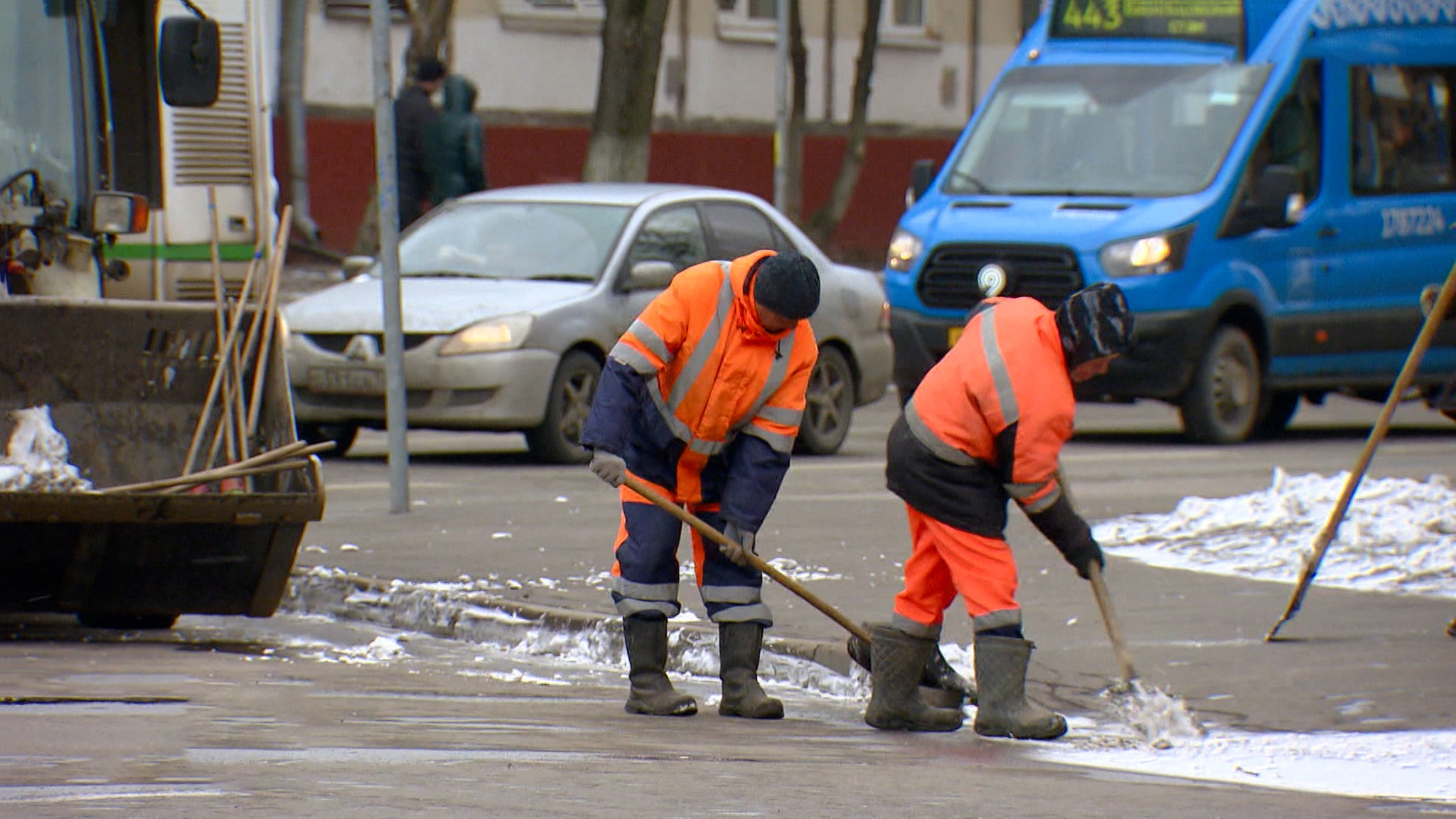 Зима вернулась на исходе марта