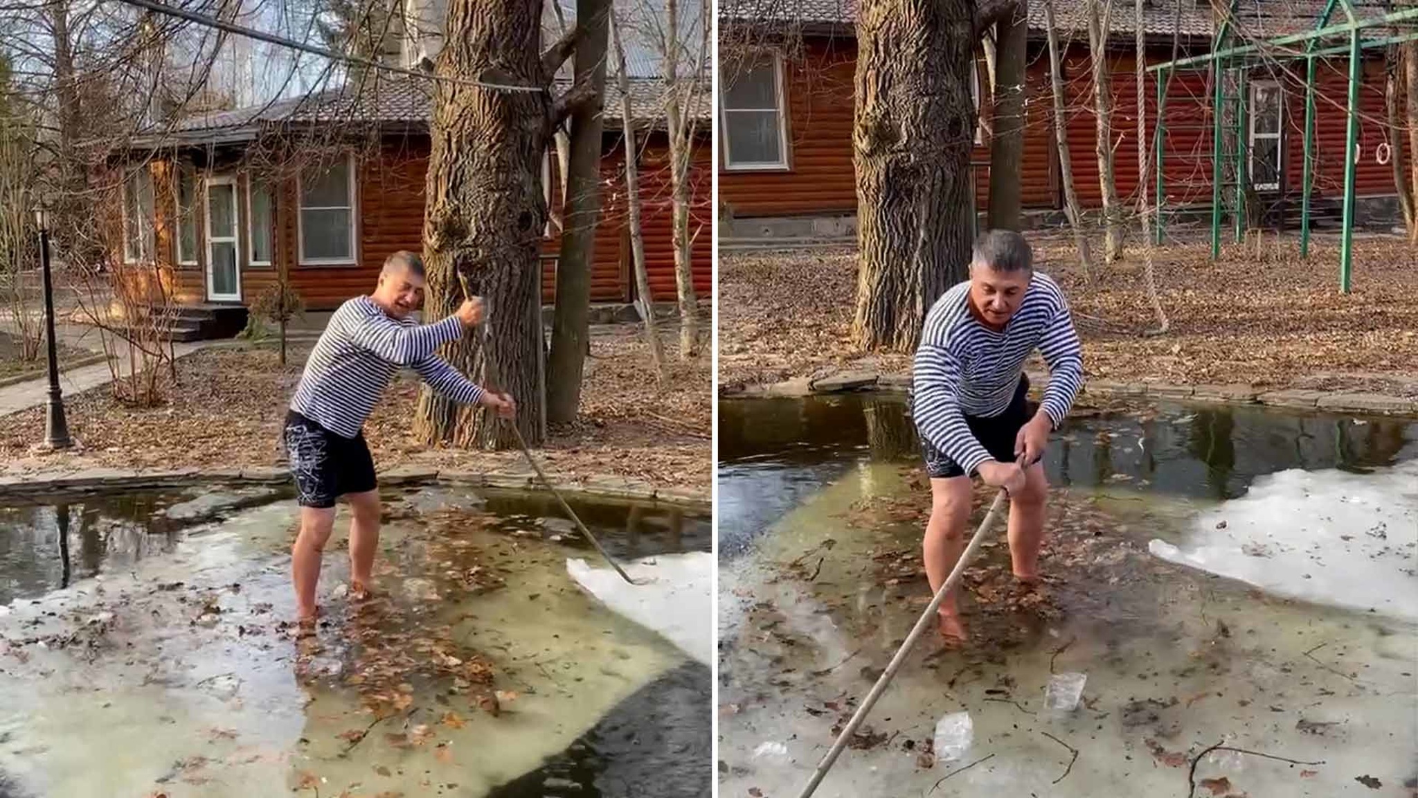 "Эх, мамочка!": доктор Мясников встал голыми ногами на дрейфующую льдину