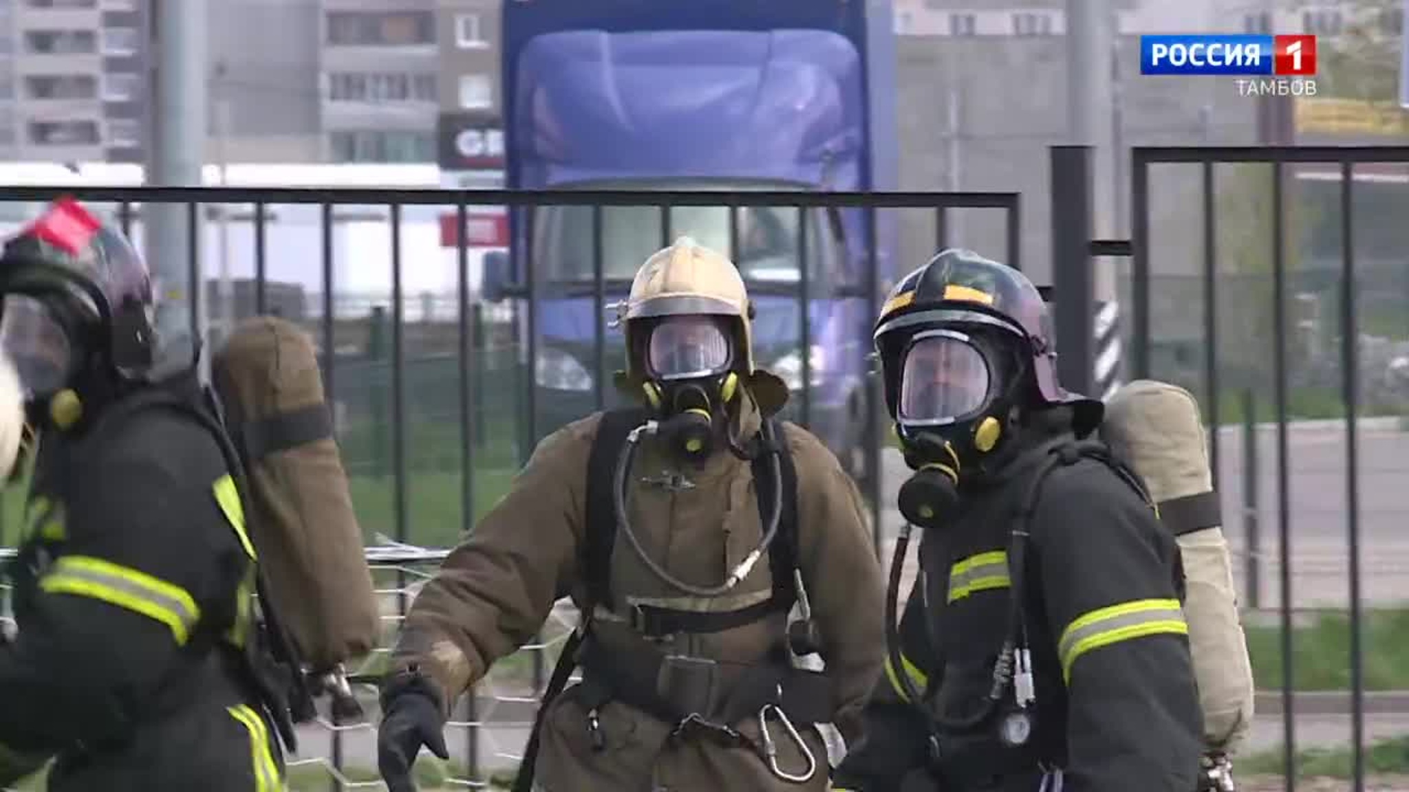 Пожарные тамбовского гарнизона впервые сыграли в фаербол