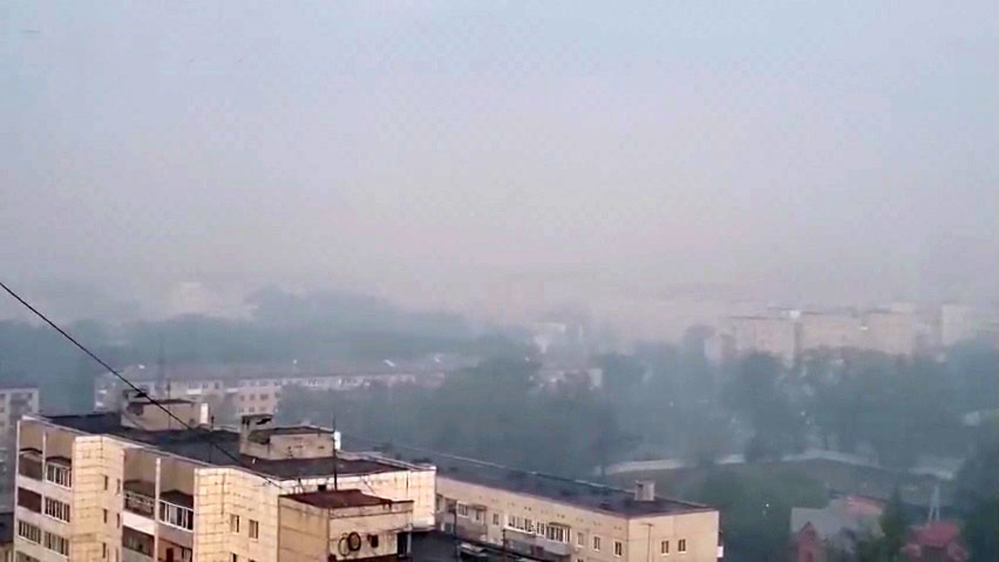 Из-за пожаров в Тюмень пришел смог