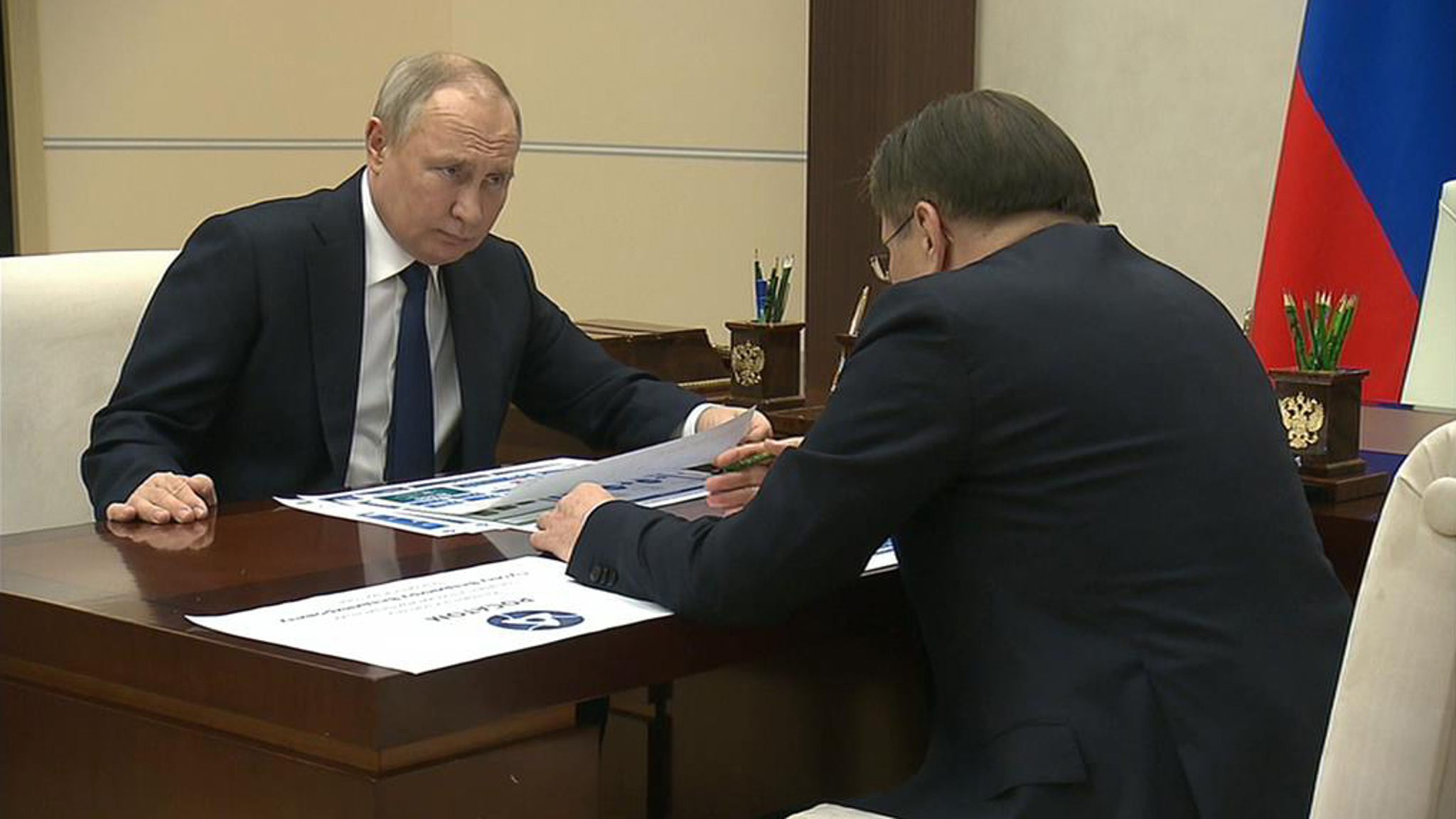 Встреча Владимира Путина с главой "Росатома"