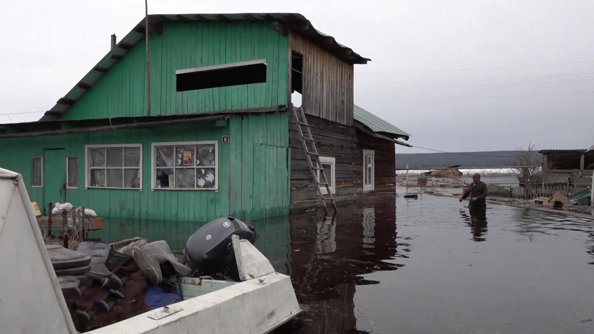 Ледовую пробку на Лене видно даже на снимках из космоса