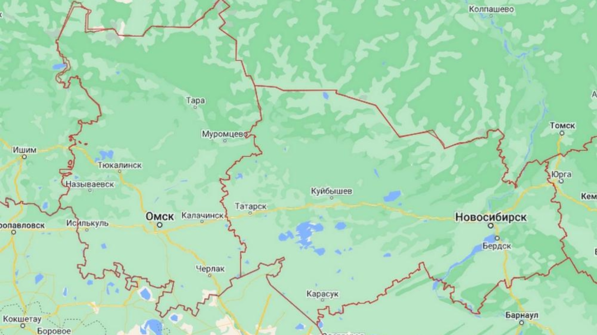 Границы своих регионов согласовали Омская и Новосибирская области