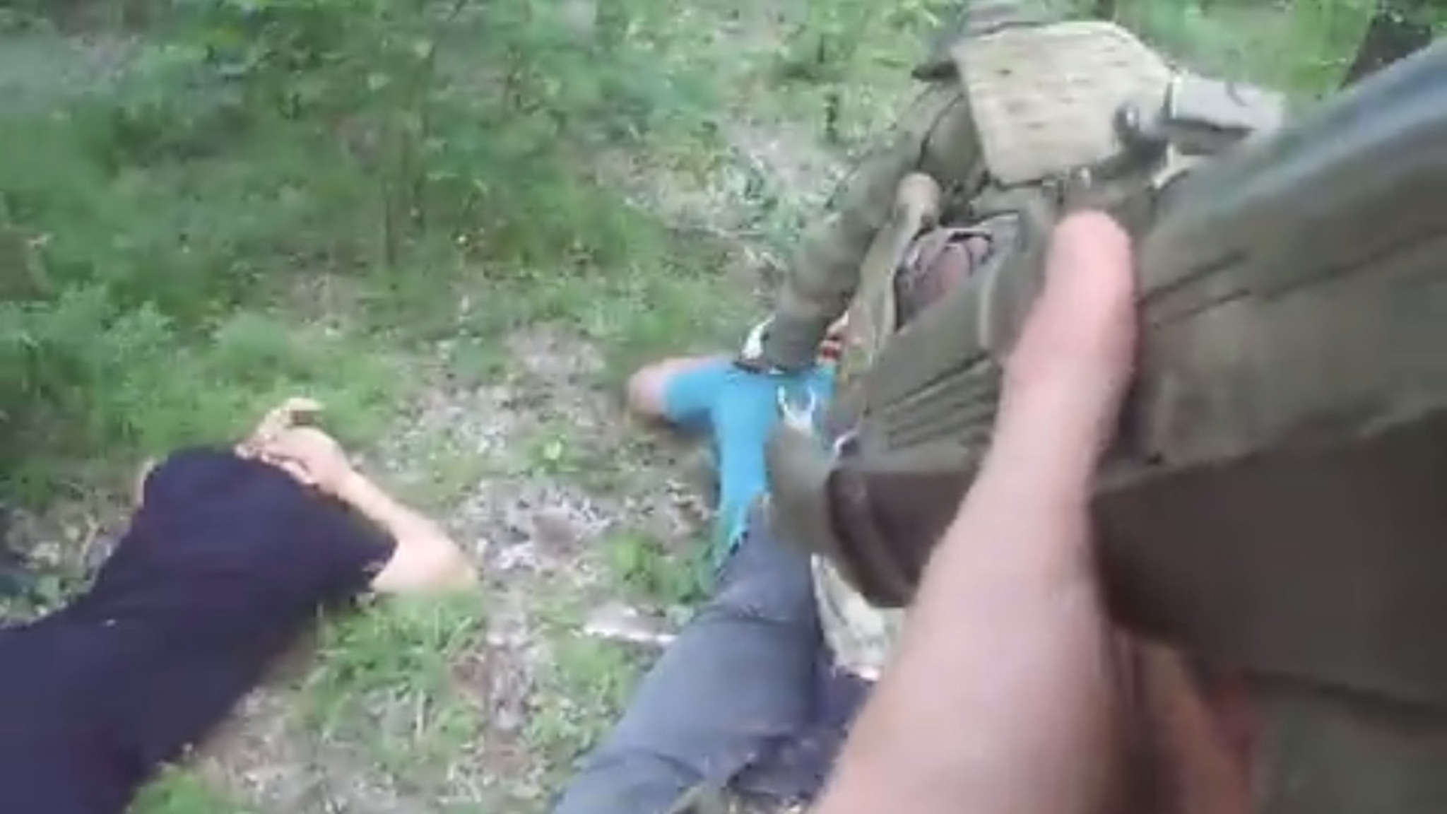 Кадры задержания украинских диверсантов в Запорожье попали на видео