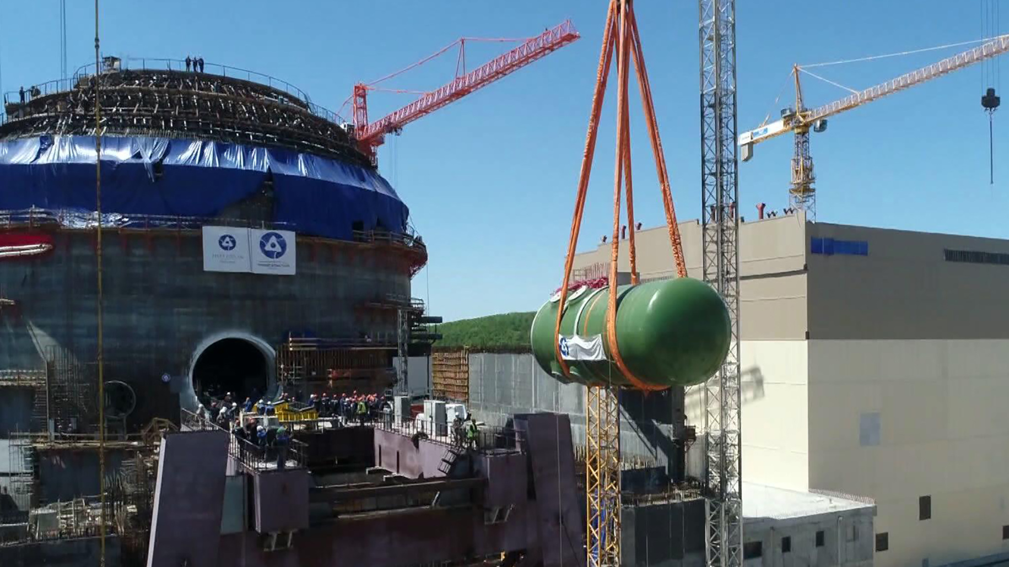 На строящейся Курской АЭС-2 установили корпус реактора