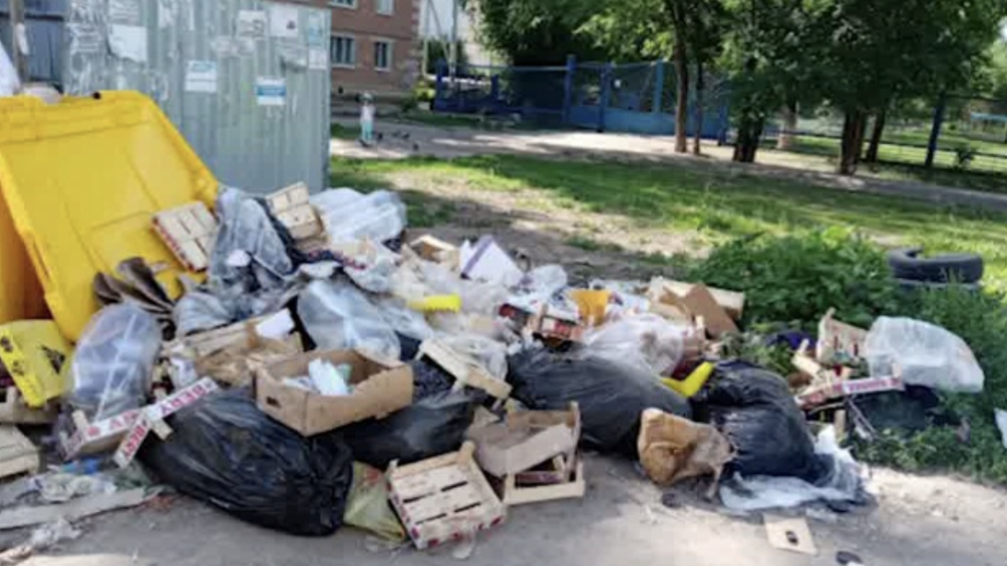 Энгельсские торговцы устроили несанкционированную свалку из гнилых овощей
