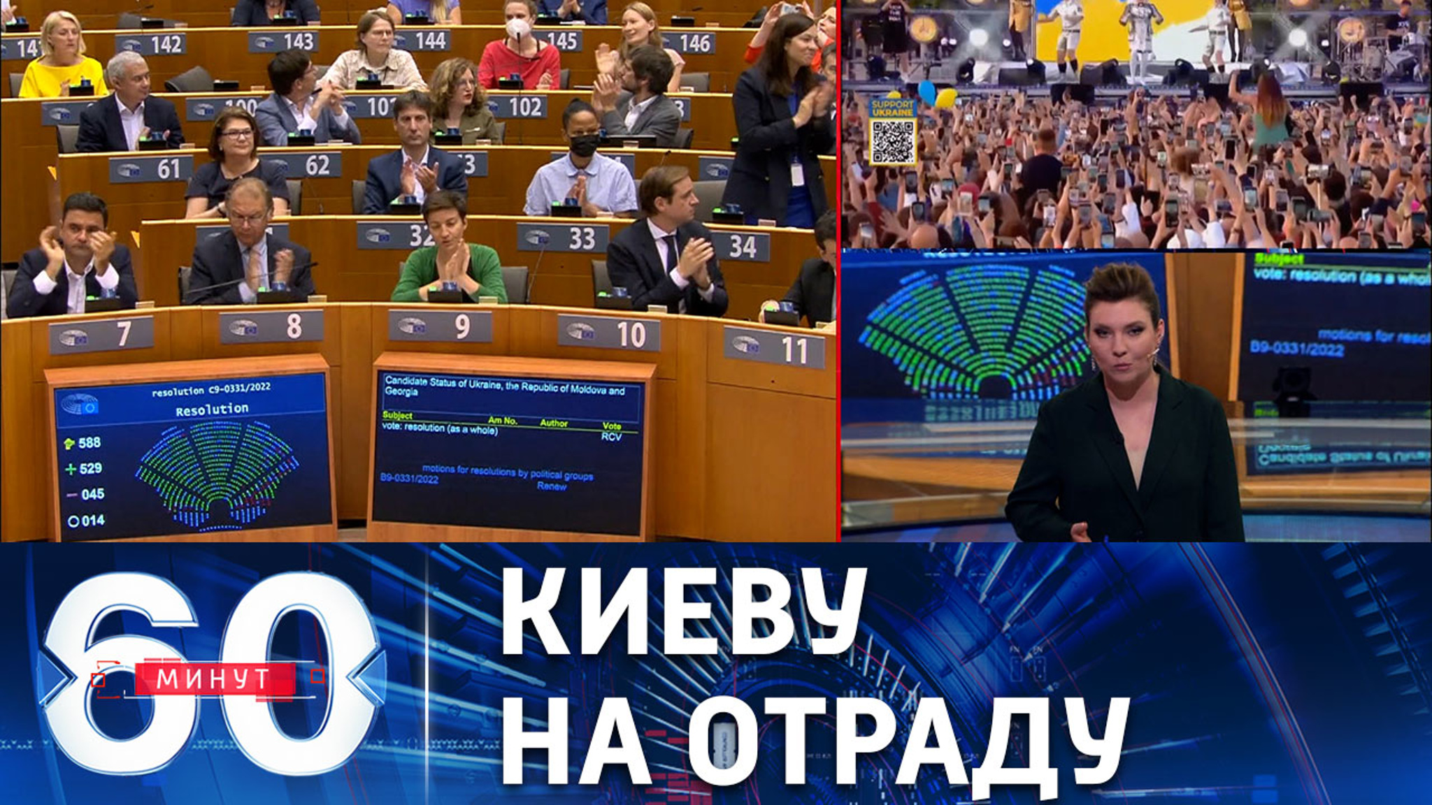 Военные ВСУ гибнут в Донбассе, а киевский режим празднует кандидатство Украины в ЕС