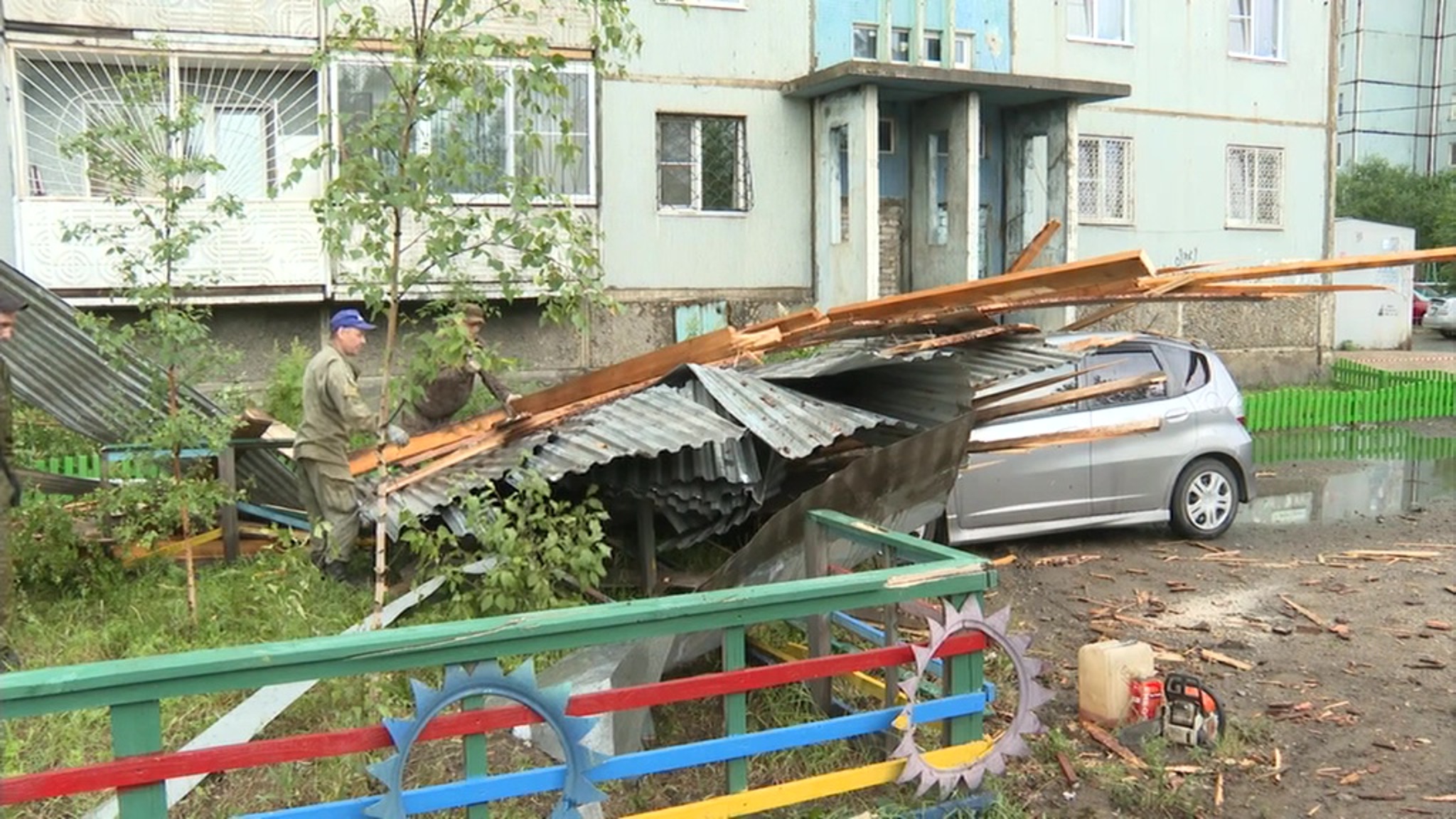 На Читу обрушился ураган