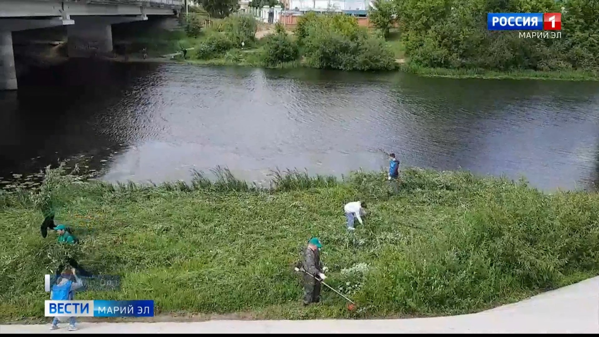 Берег Малой Кокшаги в Йошкар-Оле очистили от мусора