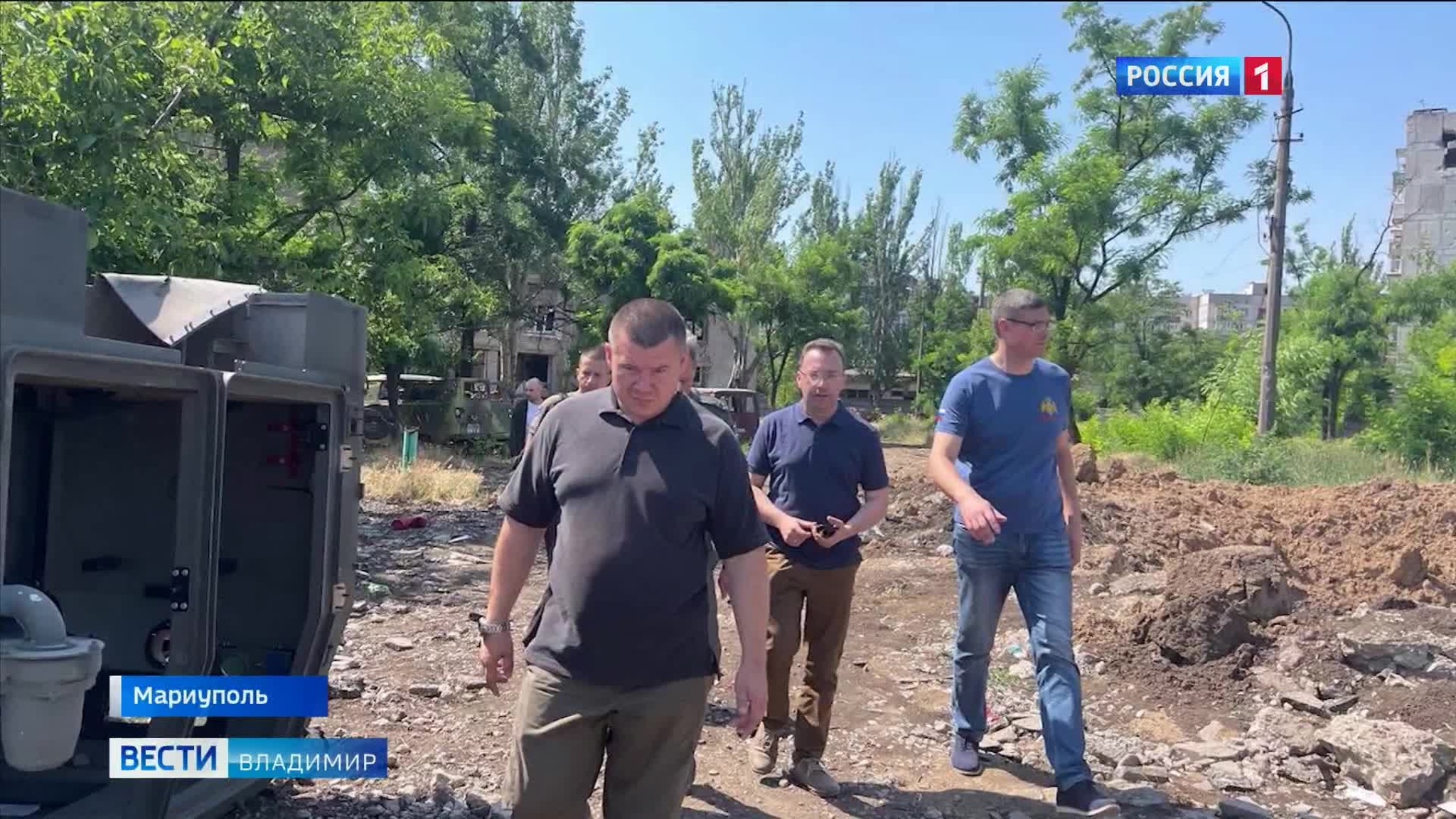 Глава Владимирской области Александр Авдеев посетил Мариуполь