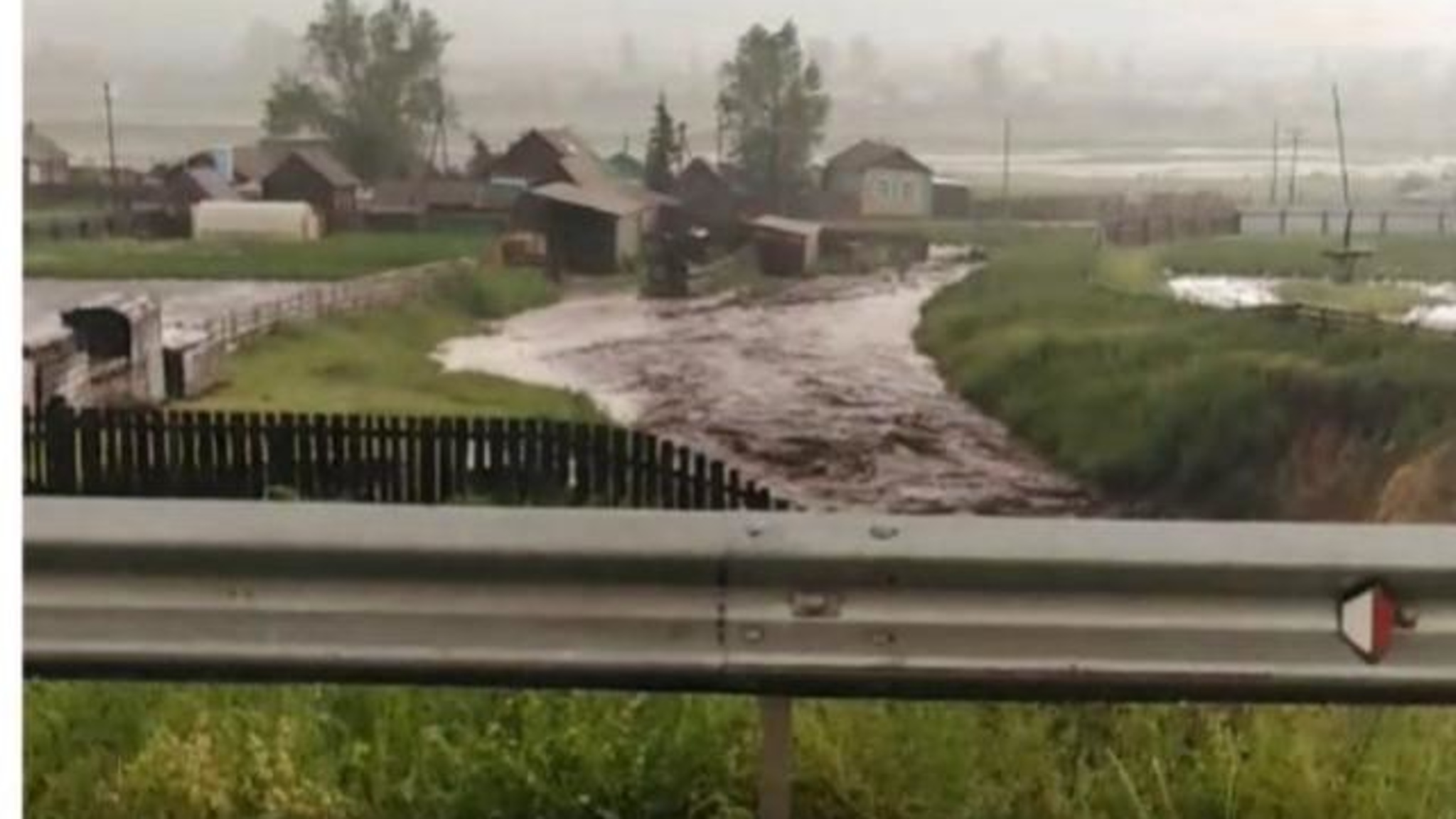 Из-за дождя было подтоплено село в Бурятии