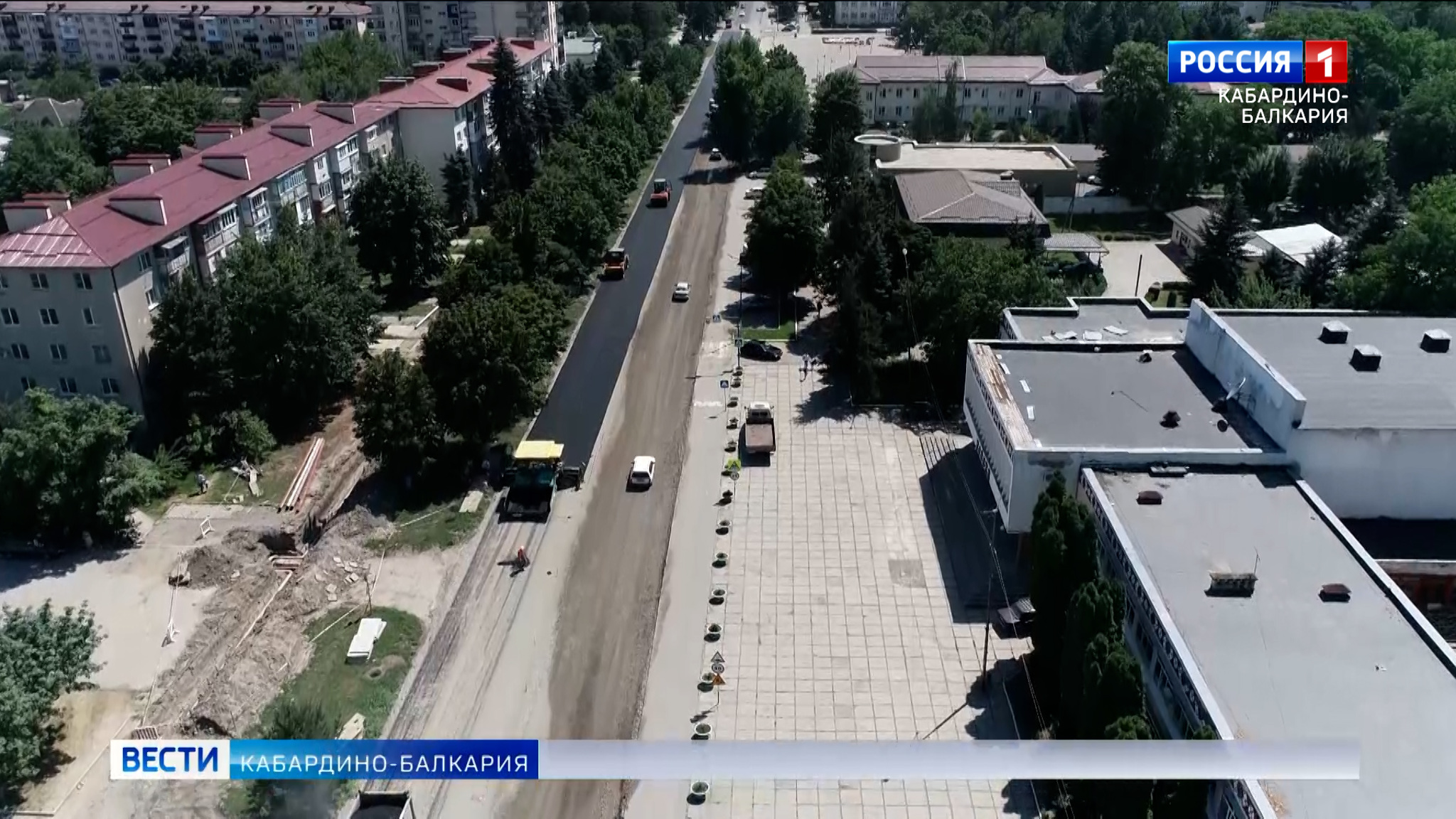 В Майском ведется ремонт улицы Ленина