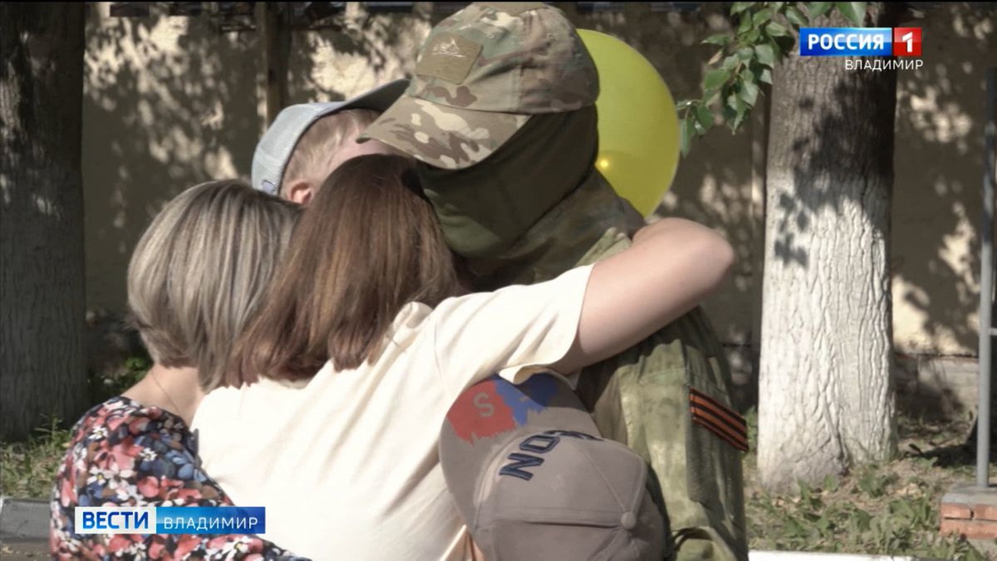 Во Владимире встретили росгвардейцев, вернувшихся из Донбасса