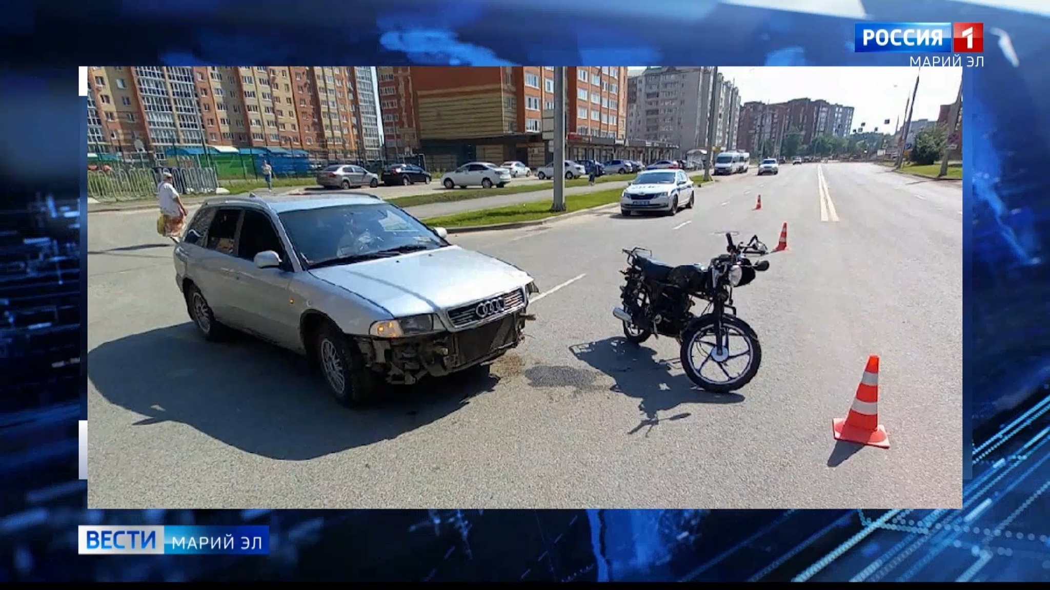 В ДТП на дорогах Марий Эл пострадали водители мопеда и мотоцикла